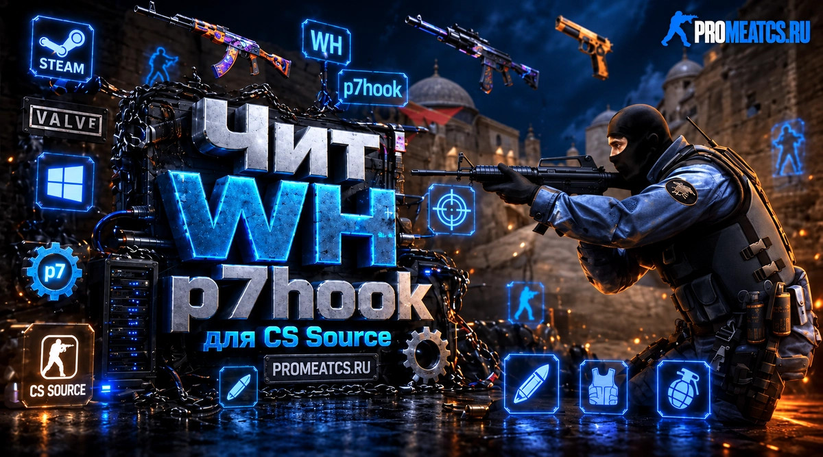 Чит WH p7hook для CS:S (КСС) — скриншот 1