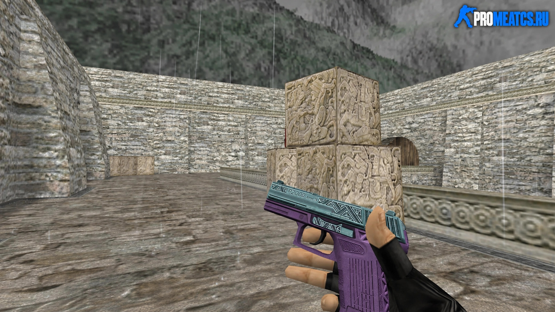 Модель HD P2000 «Tread Purple» для CS 1.6 — скриншот 1