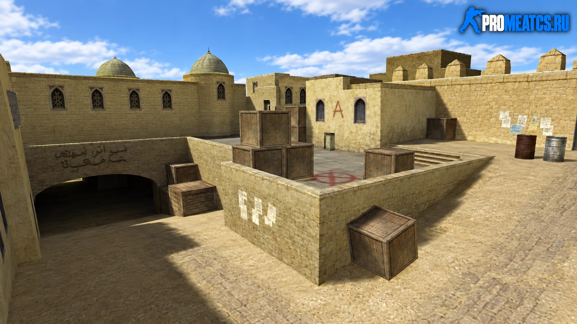 Карта «css_dust2» для CS 1.6 — скриншот 1