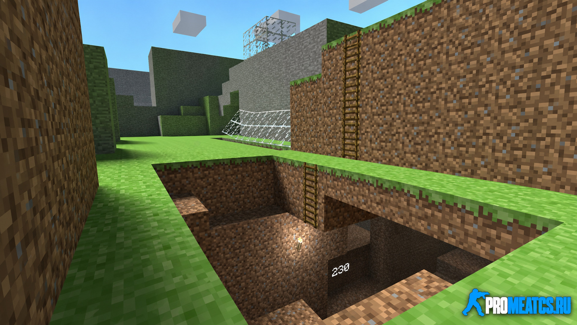 Карта «hns_minecraft» для CS 1.6 — скриншот 1