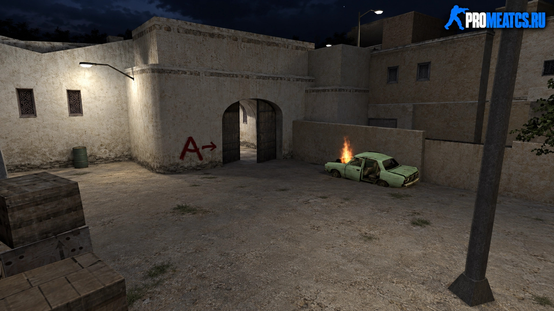 Карта «css_dust2night_gob1» для CS 1.6 — скриншот 1