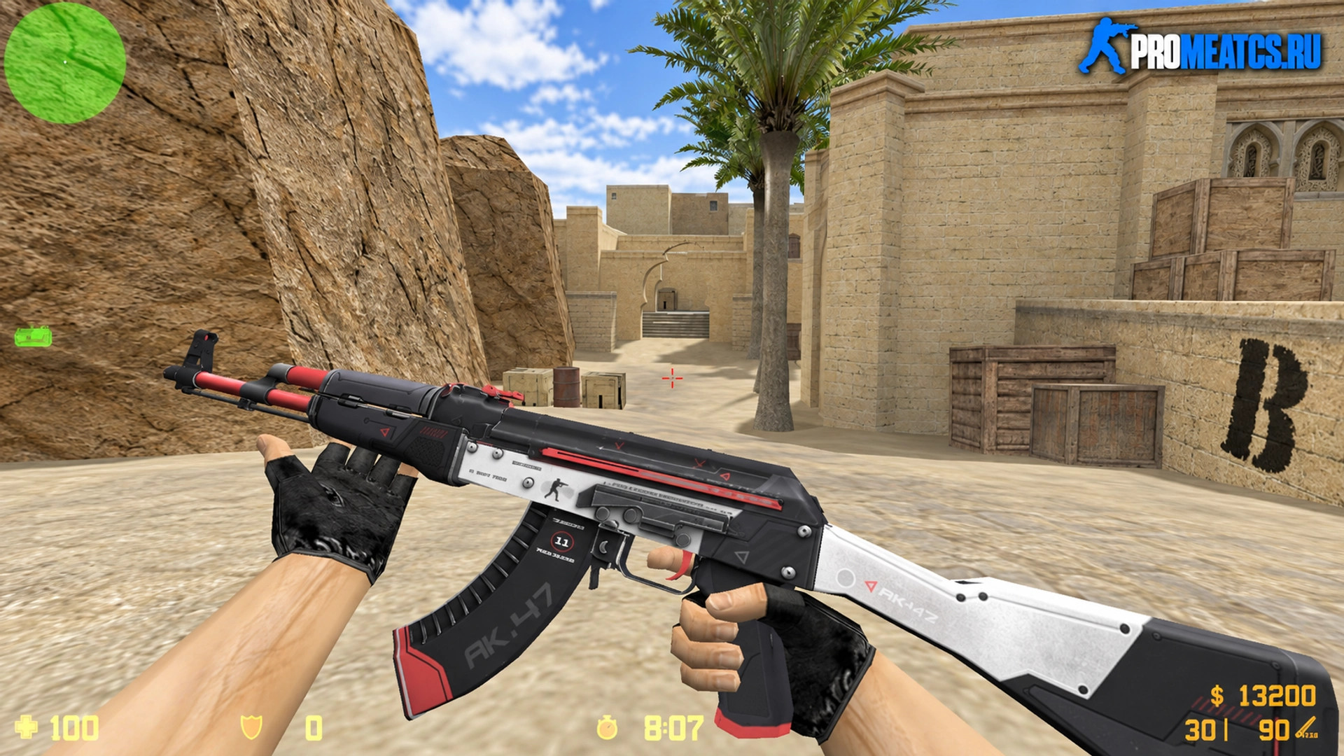 Модель AK-47 «Cyrex» для CS 1.6 — скриншот 1