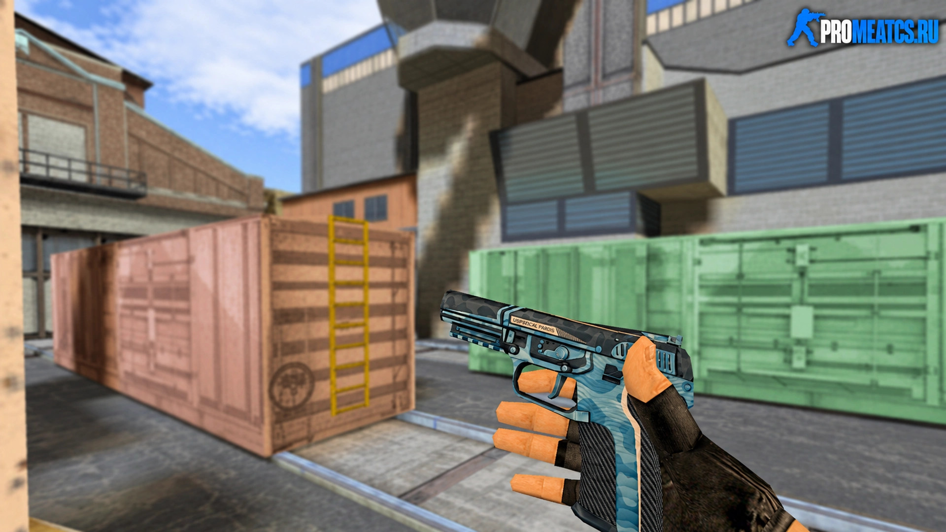 Модель Five Seven Chironex (Синий) для CS 1.6 — скриншот 1