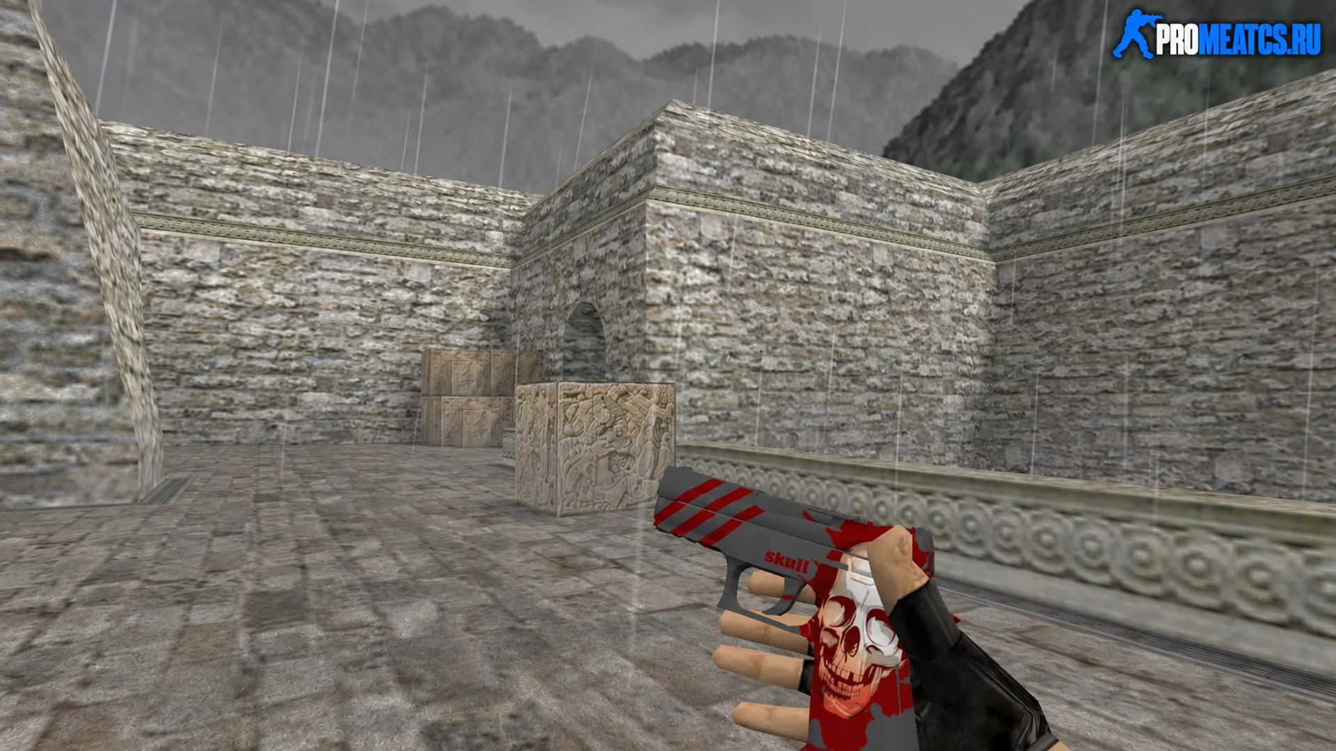 Модель HD P250 «Bloody Skull» для CS 1.6 — скриншот 1