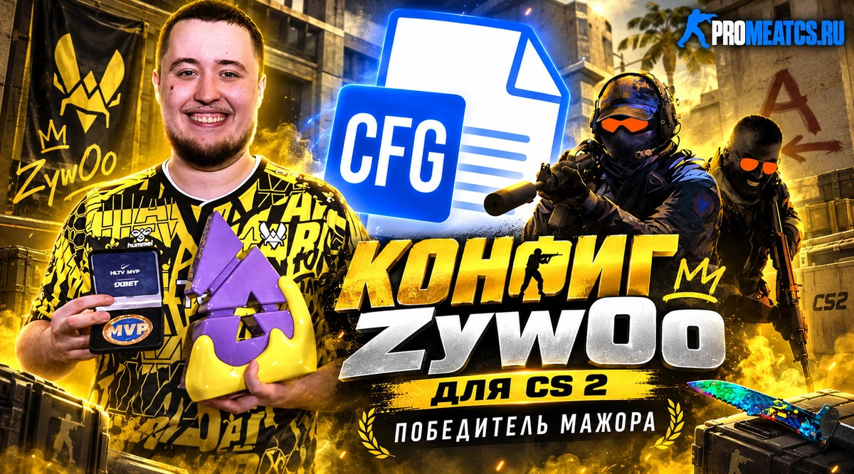 Конфиг ZywOo для CS 2 (КС 2) — скриншот 1