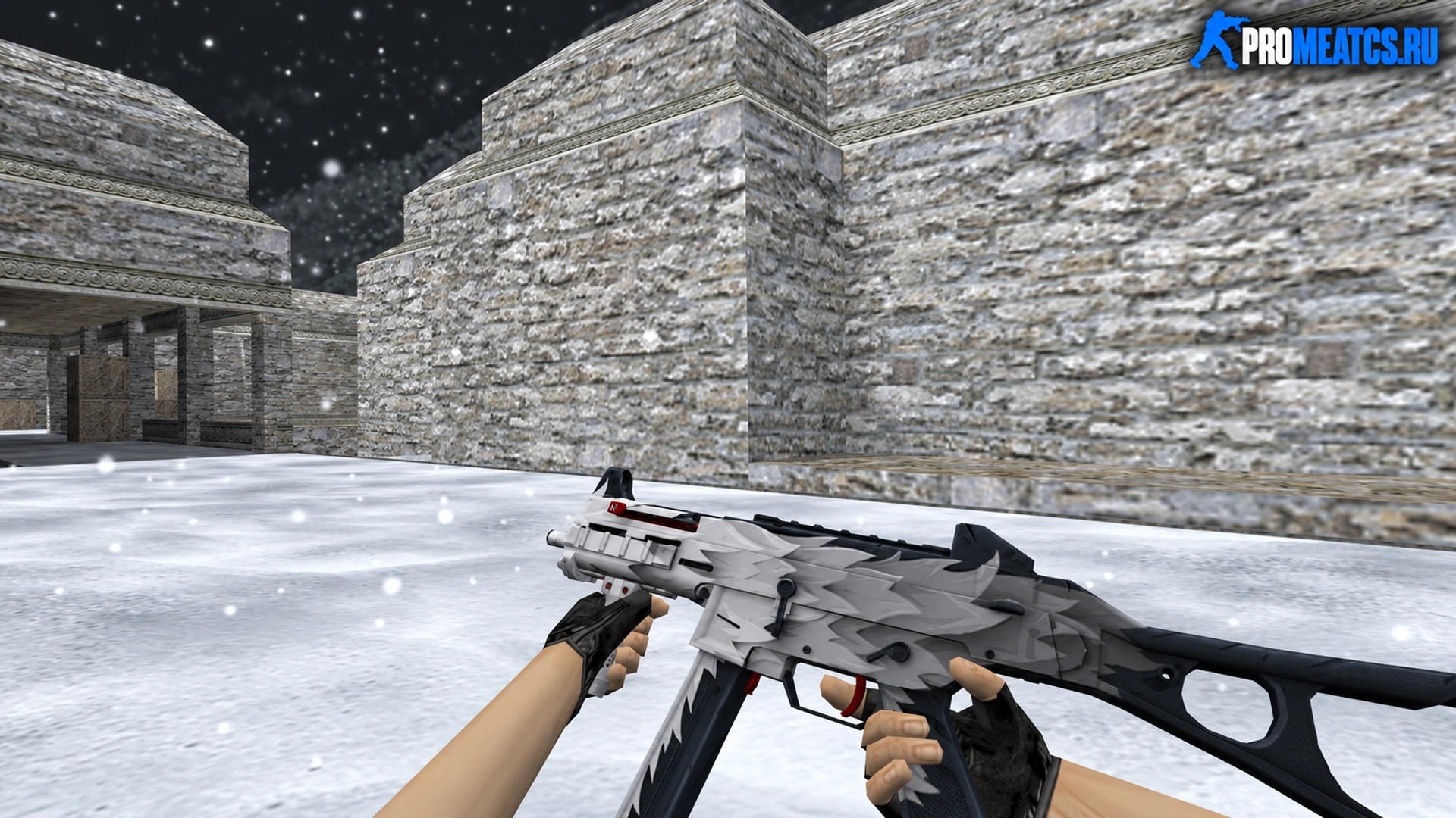 Модель HD UMP-45 «White Fang» для CS 1.6 — скриншот 1