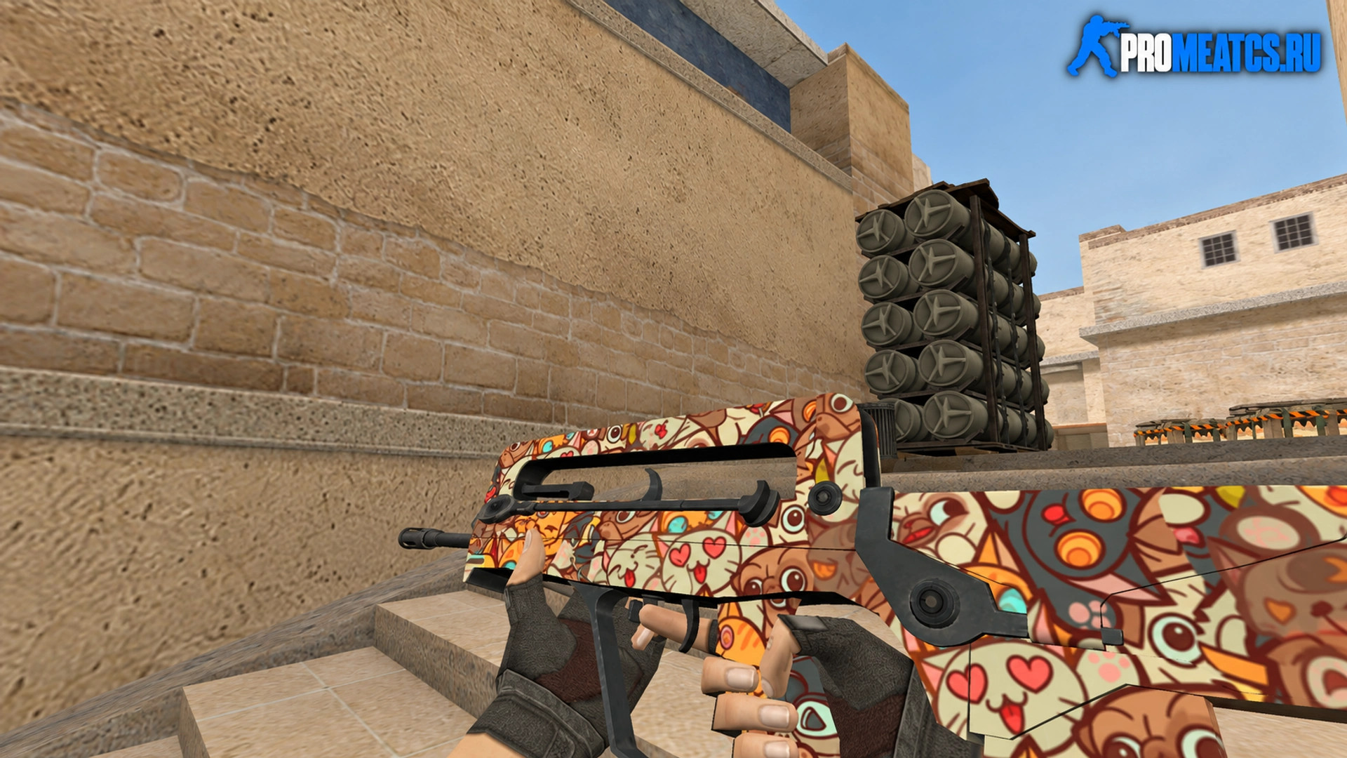 Модель Famas «Кошечки» для CS 1.6 — скриншот 1