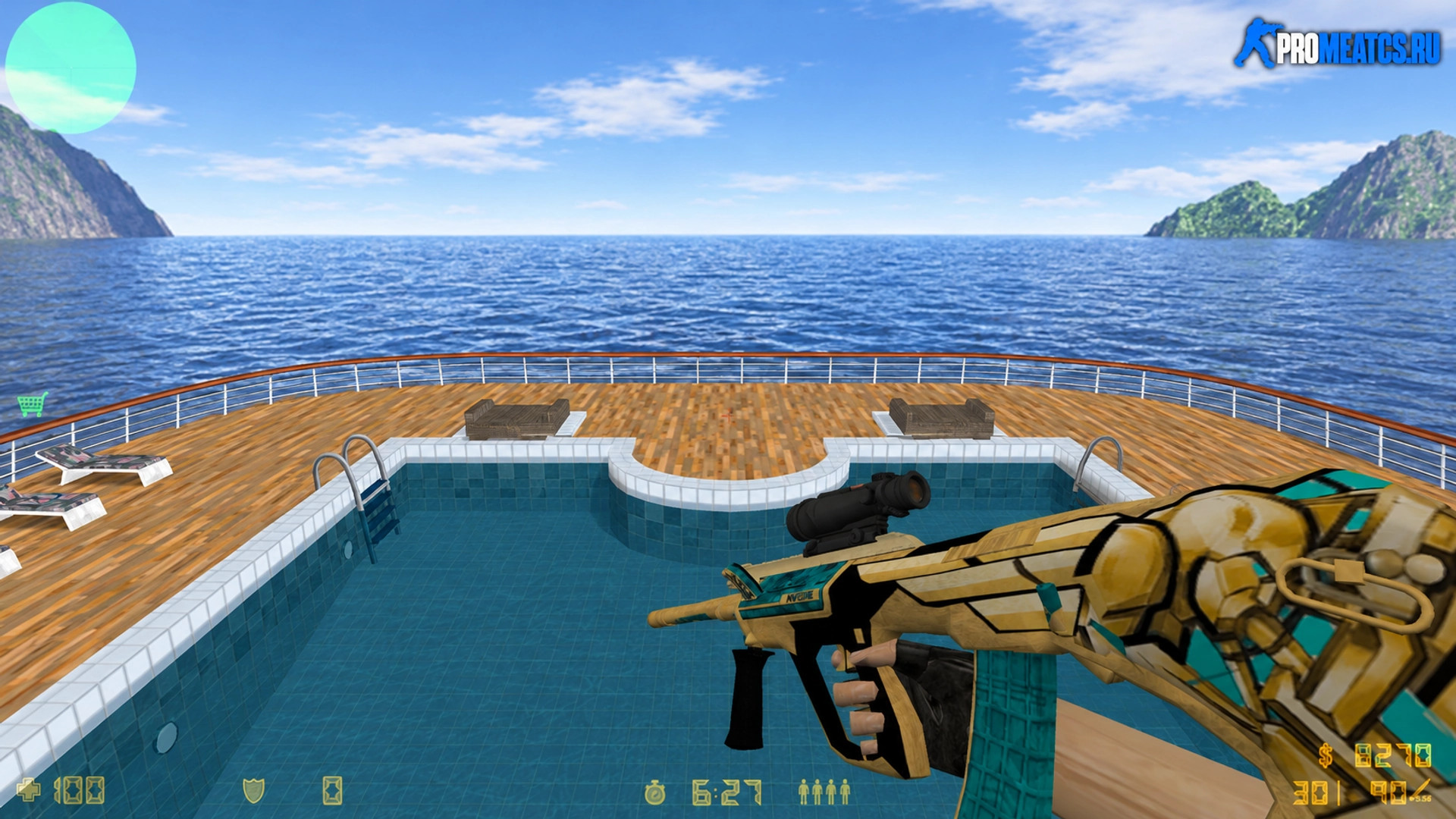 Модель AUG Deco для CS 1.6 — скриншот 1