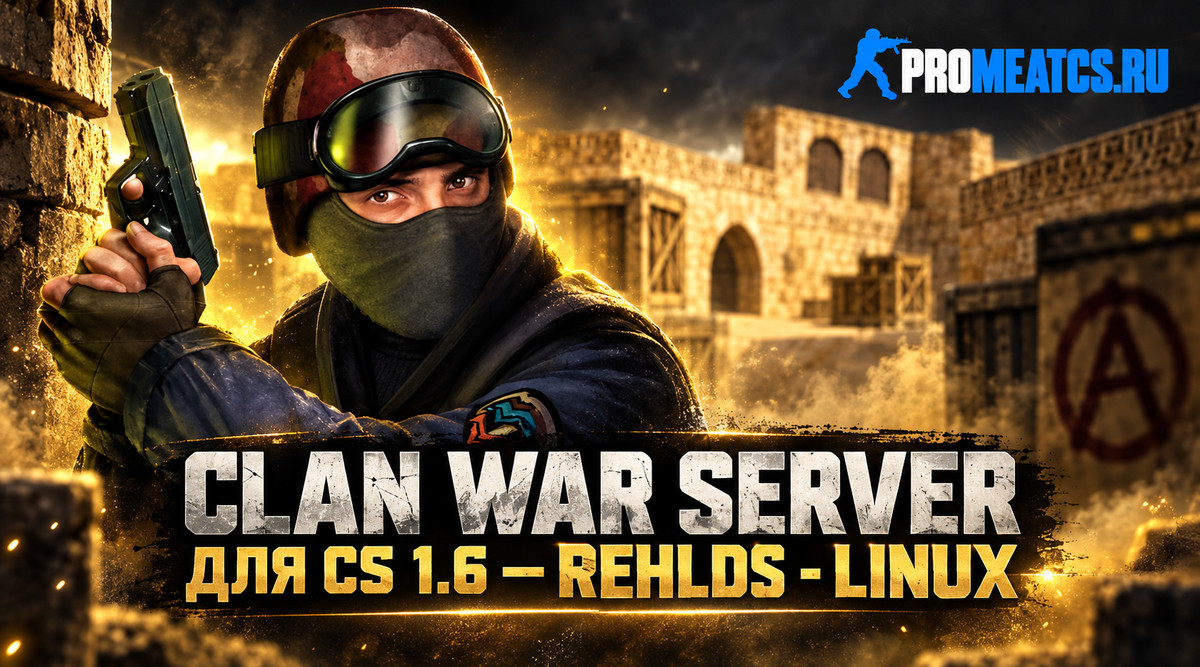 Готовый ReHLDS CW сервер CS 1.6 для Linux — скриншот 1