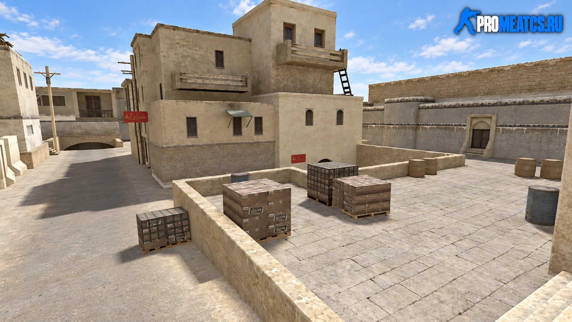 Карта «css_dust2x2_go» для CS 1.6 — скриншот 1