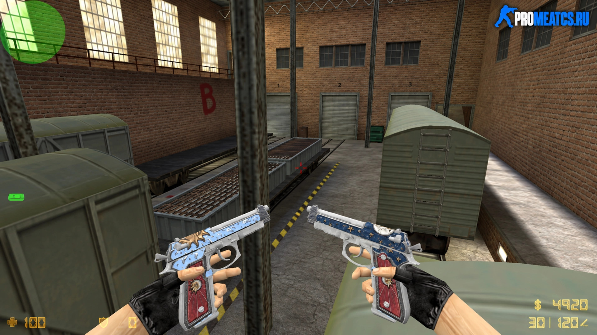 Модель Dual Berettas Луна и соль для CS 1.6 — скриншот 1