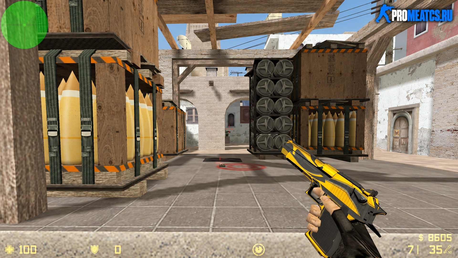 Модель Deagle Желтый жакет для CS 1.6 — скриншот 1