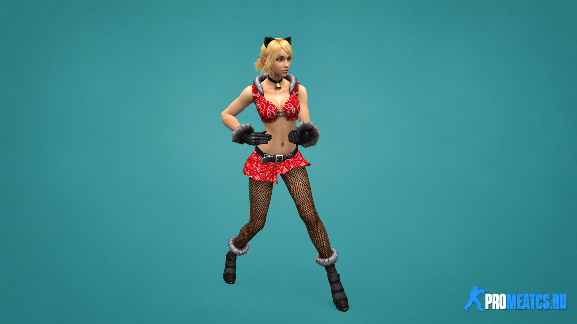 Новогодняя модель «Jail Lady» для CS 1.6 — скриншот 1