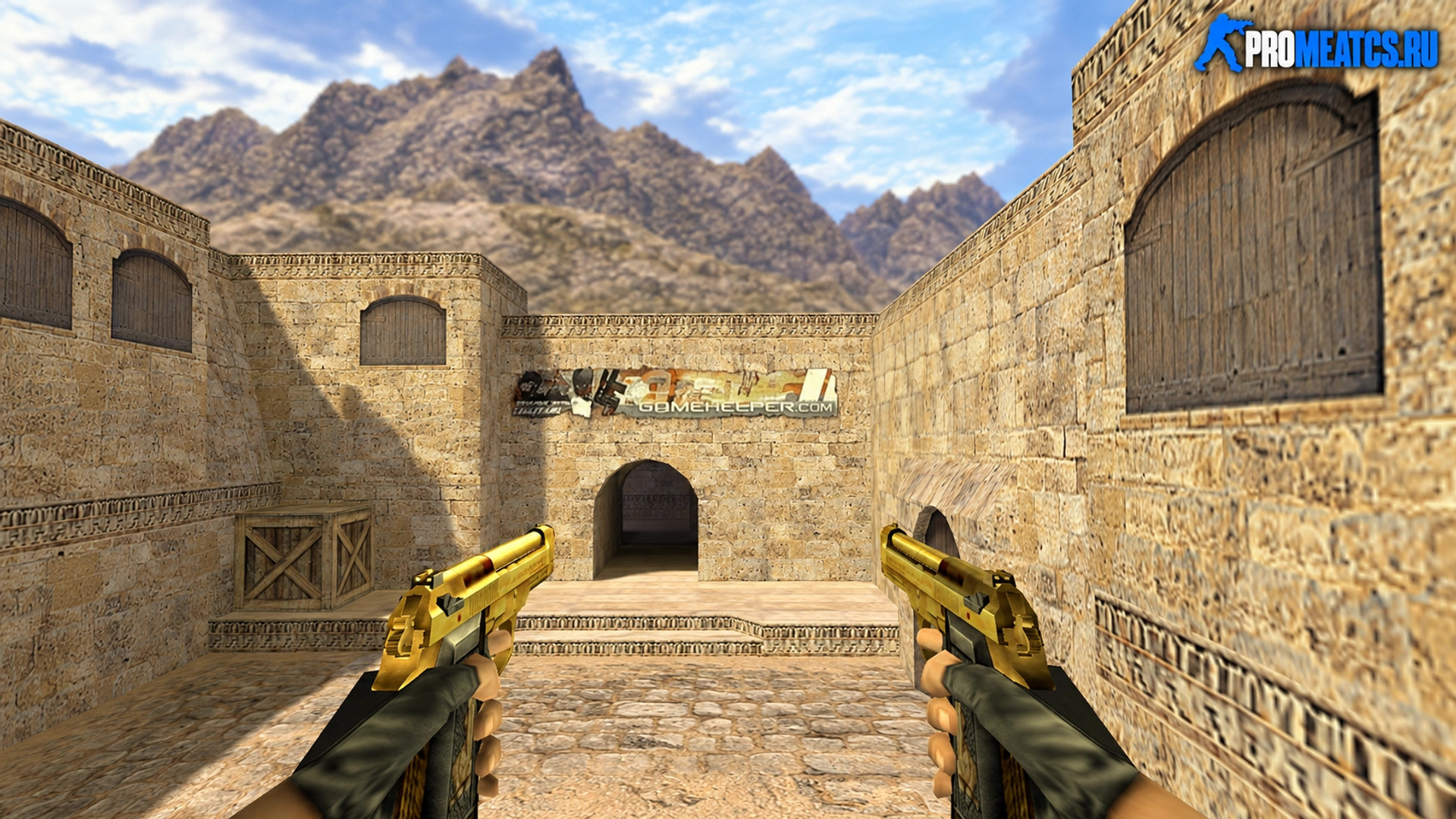 Модель Dual Elites Золотой для CS 1.6 — скриншот 1