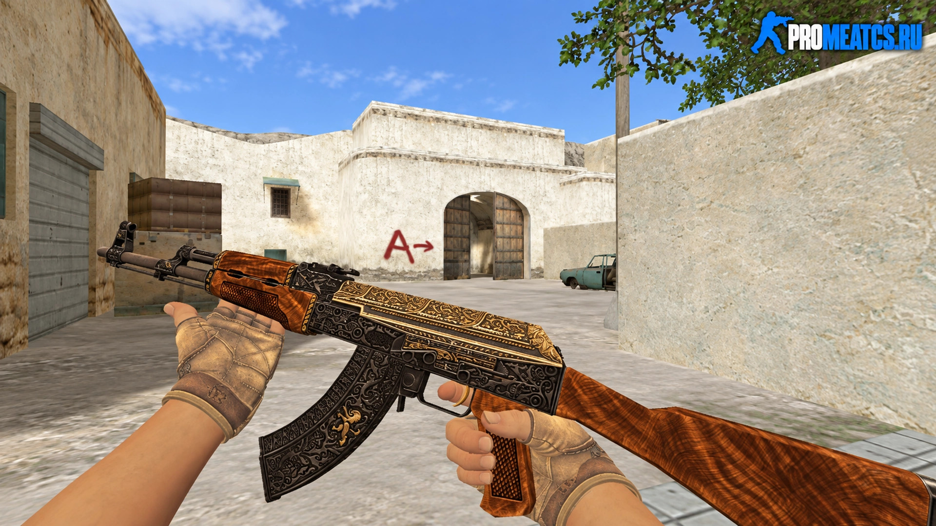 Модель AK-47 «Королевская элита» для CS 1.6 — скриншот 1