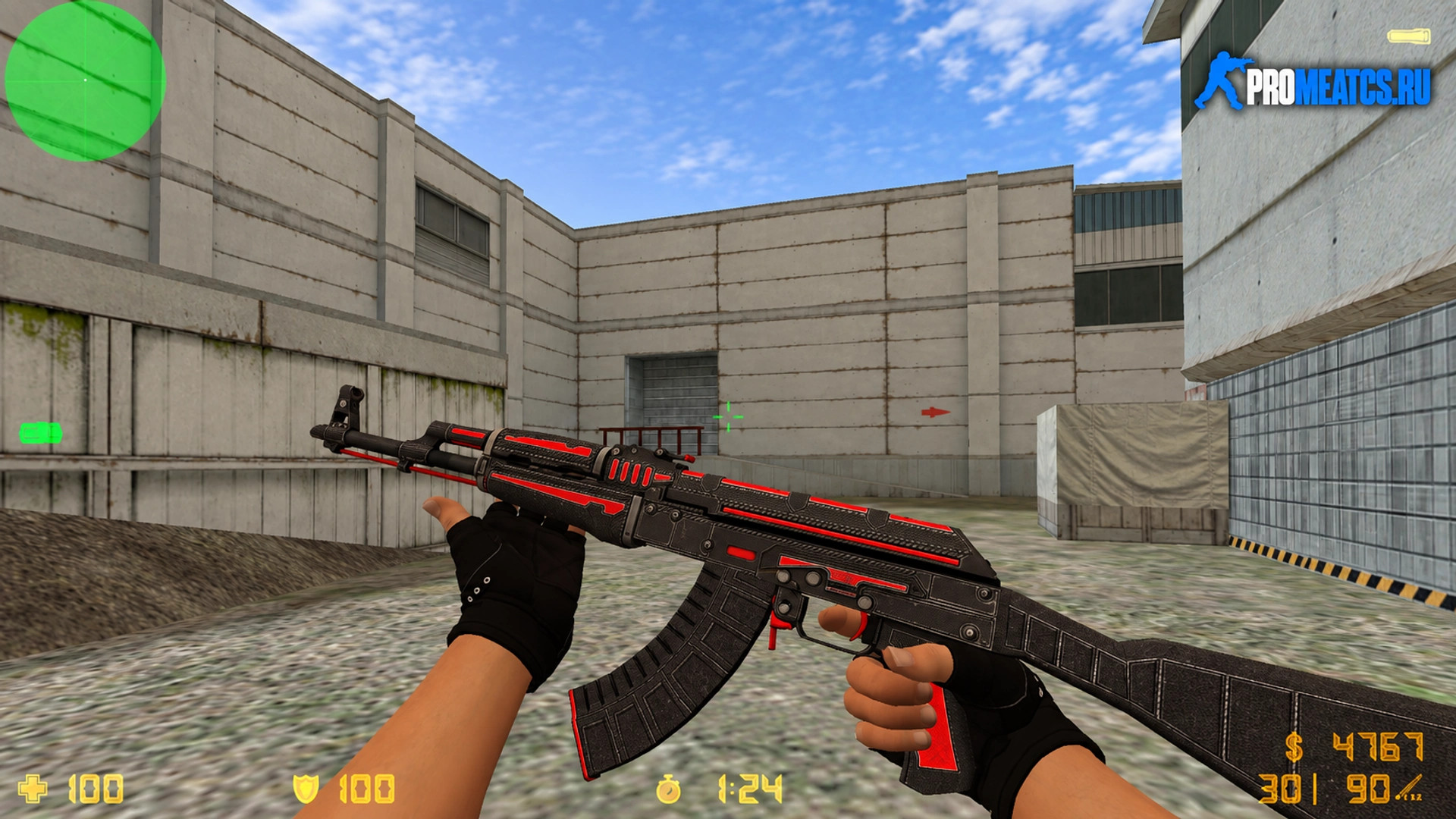 Модель AK-47 «Темный Лорд» для CS 1.6 — скриншот 1