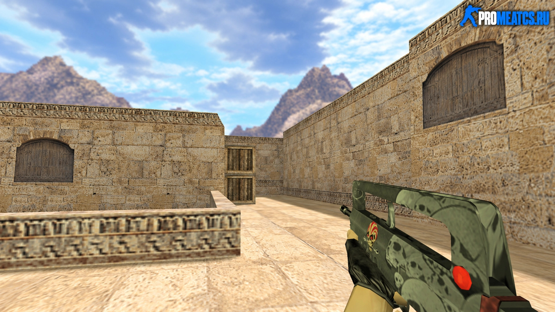 Модель Famas Череп для CS 1.6 — скриншот 1