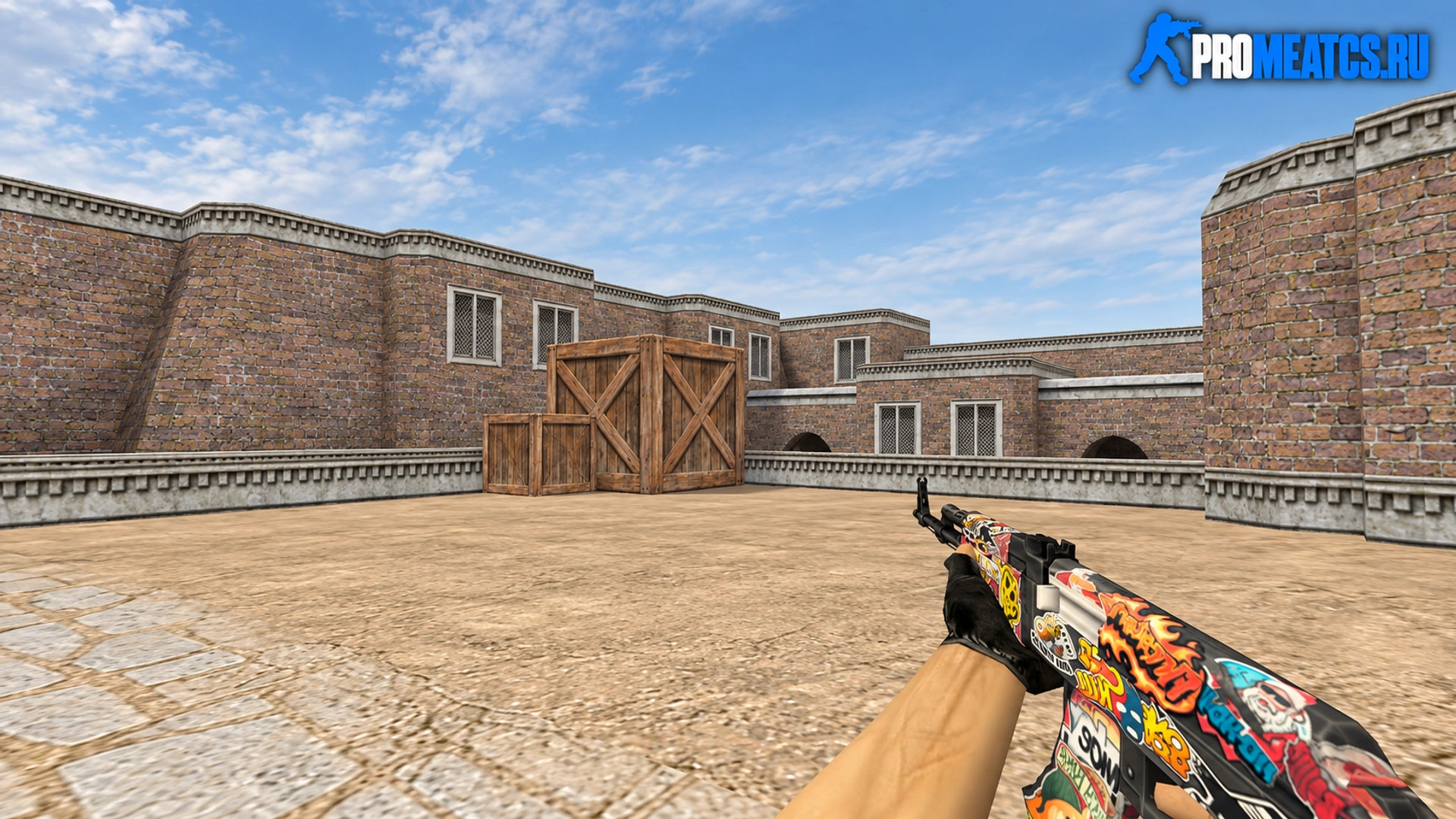 Модель AK-47 «Стикер» для CS 1.6 — скриншот 1
