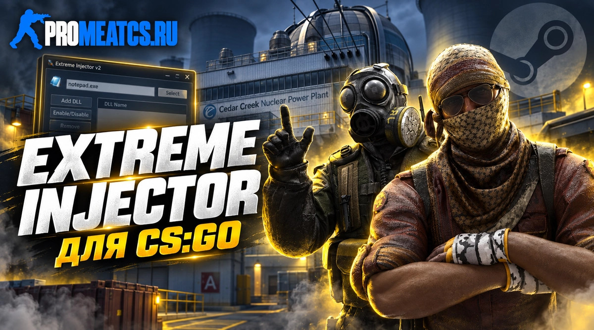 Инжектор для читов КС ГО - Extreme Injector CS:GO — скриншот 1