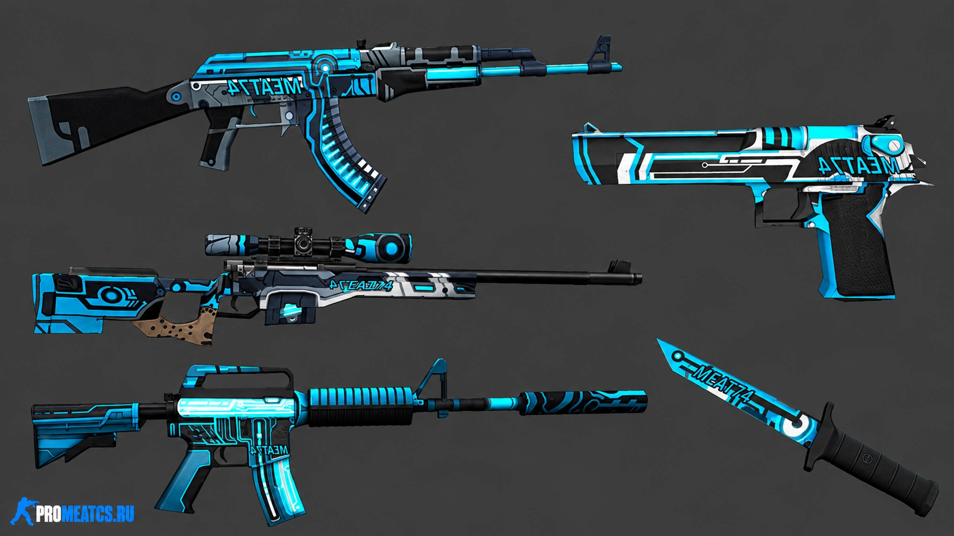 Пак оружия «Polyfield» для CS 1.6 — скриншот 1