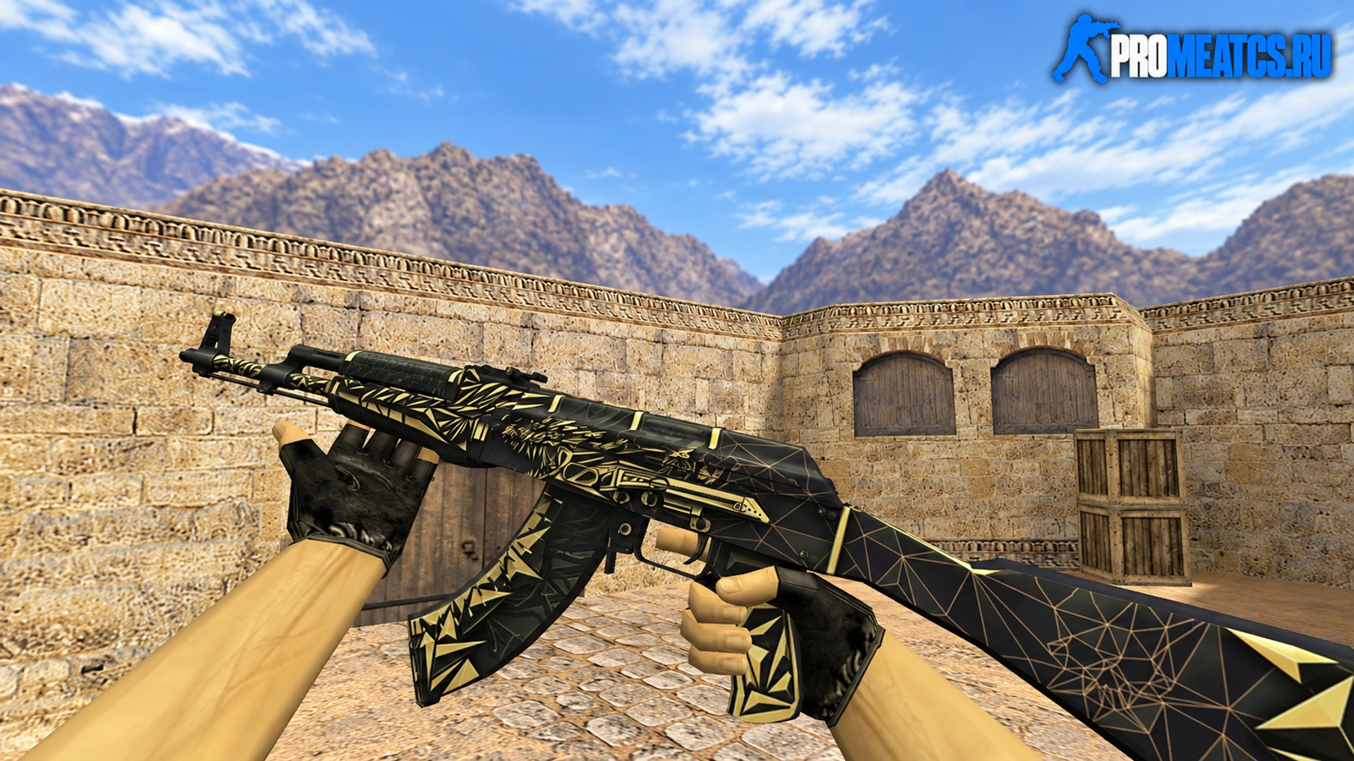 Модель AK-47 «Киберпушка» для CS 1.6 — скриншот 1
