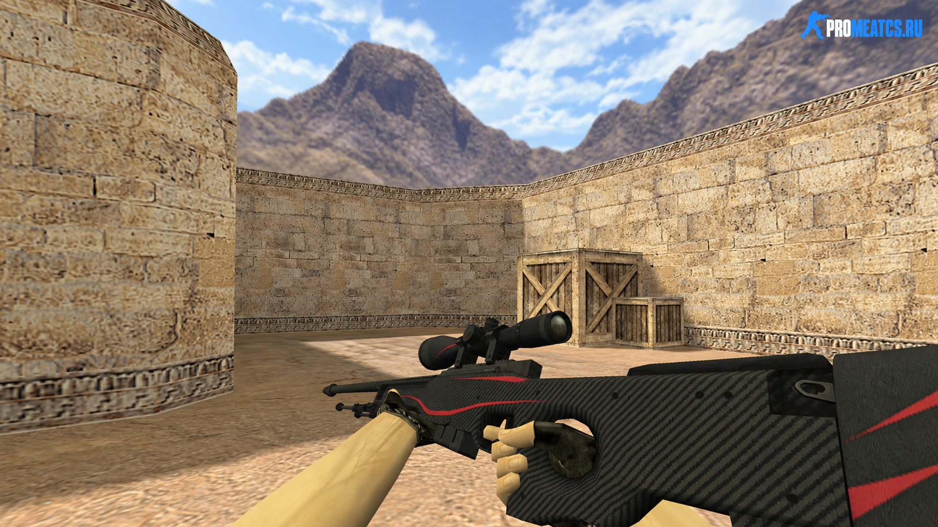 Модель «AWP Красная линия» для CS 1.6 — скриншот 1