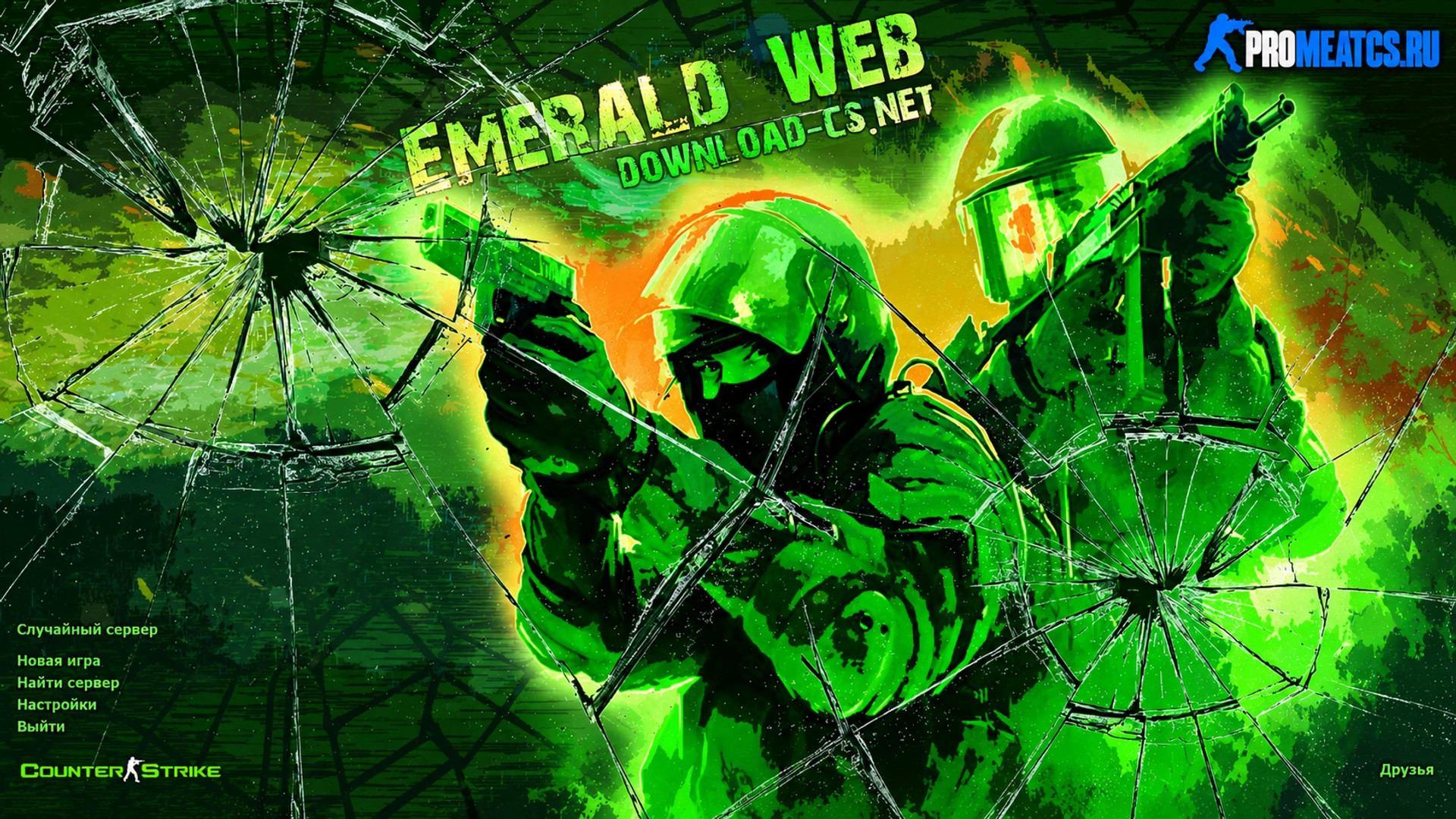CS 1.6 (КС 1.6) Emerald Web — скриншот 1