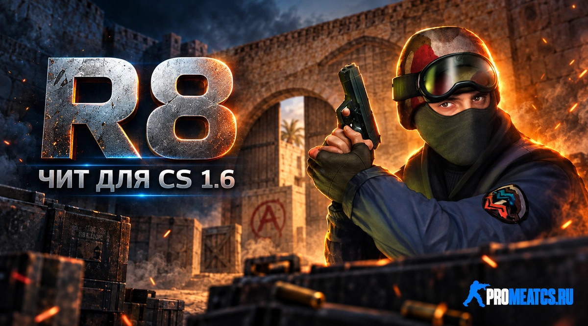 Чит «R8» для CS 1.6 — скриншот 1