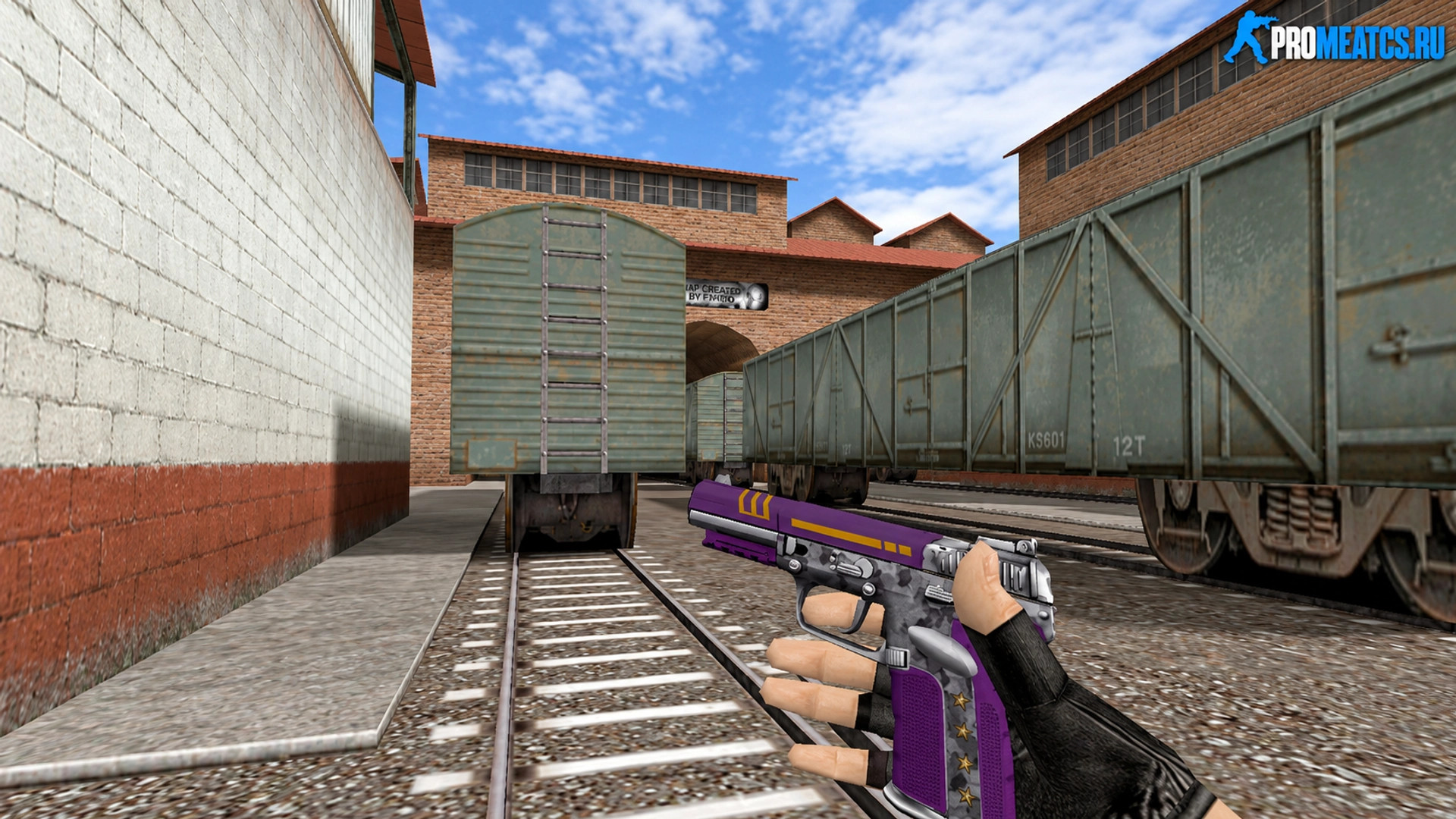 Модель Five-Seven Sarge Purple для CS 1.6 — скриншот 1