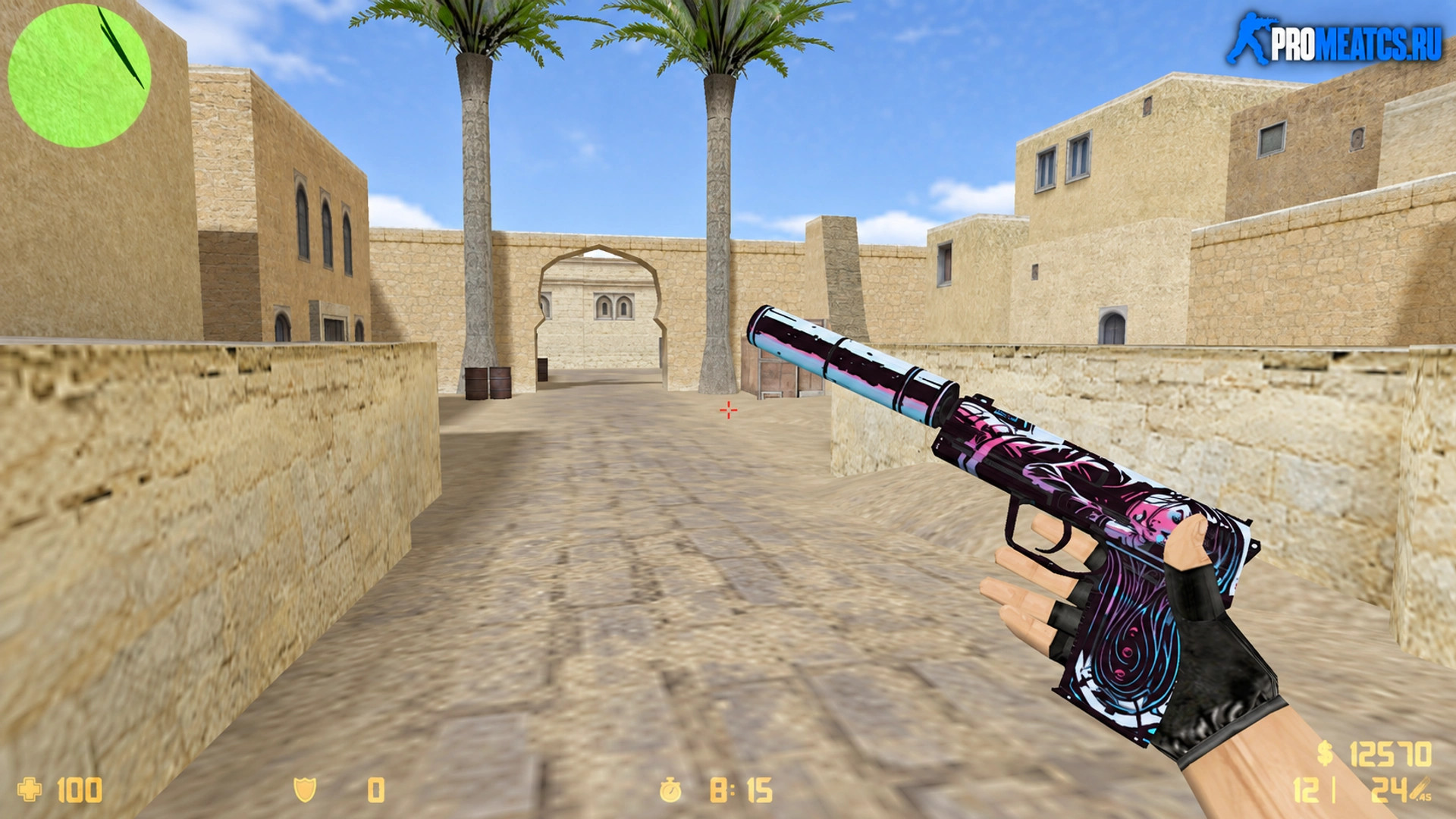 Модель USP-S Неонуар для CS 1.6 — скриншот 1