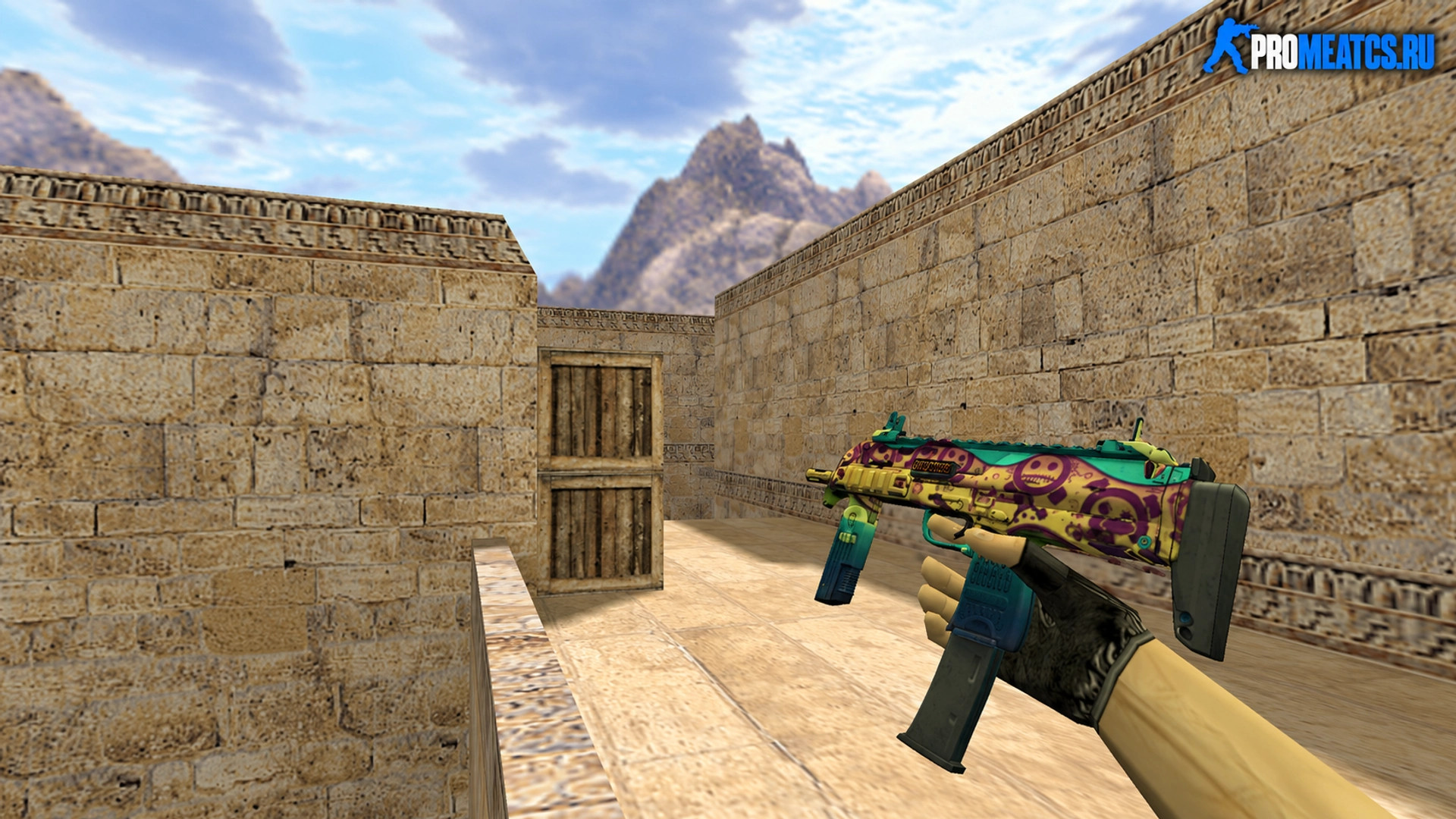 Модель MP7 Эмоции для CS 1.6 — скриншот 1