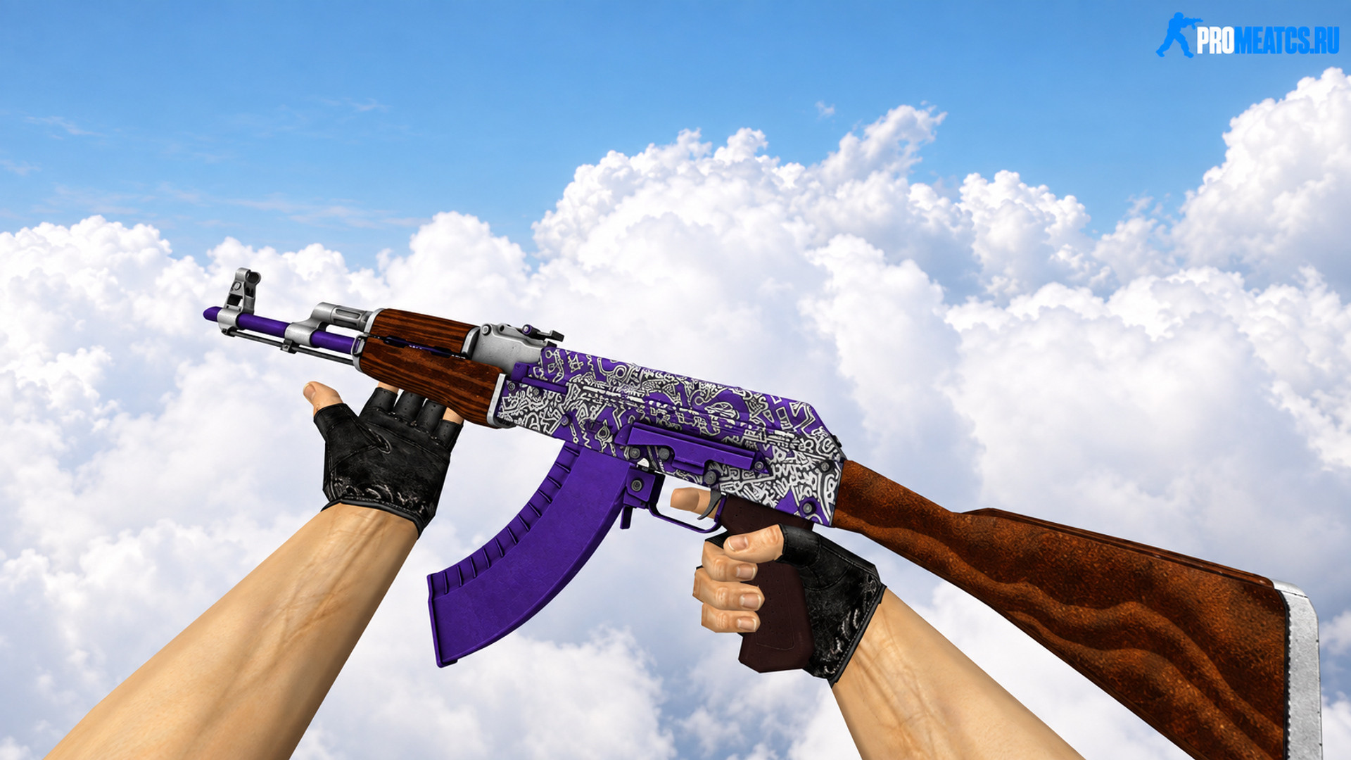 Скин «AK-47 Freehand» для CS 1.6 — скриншот 1