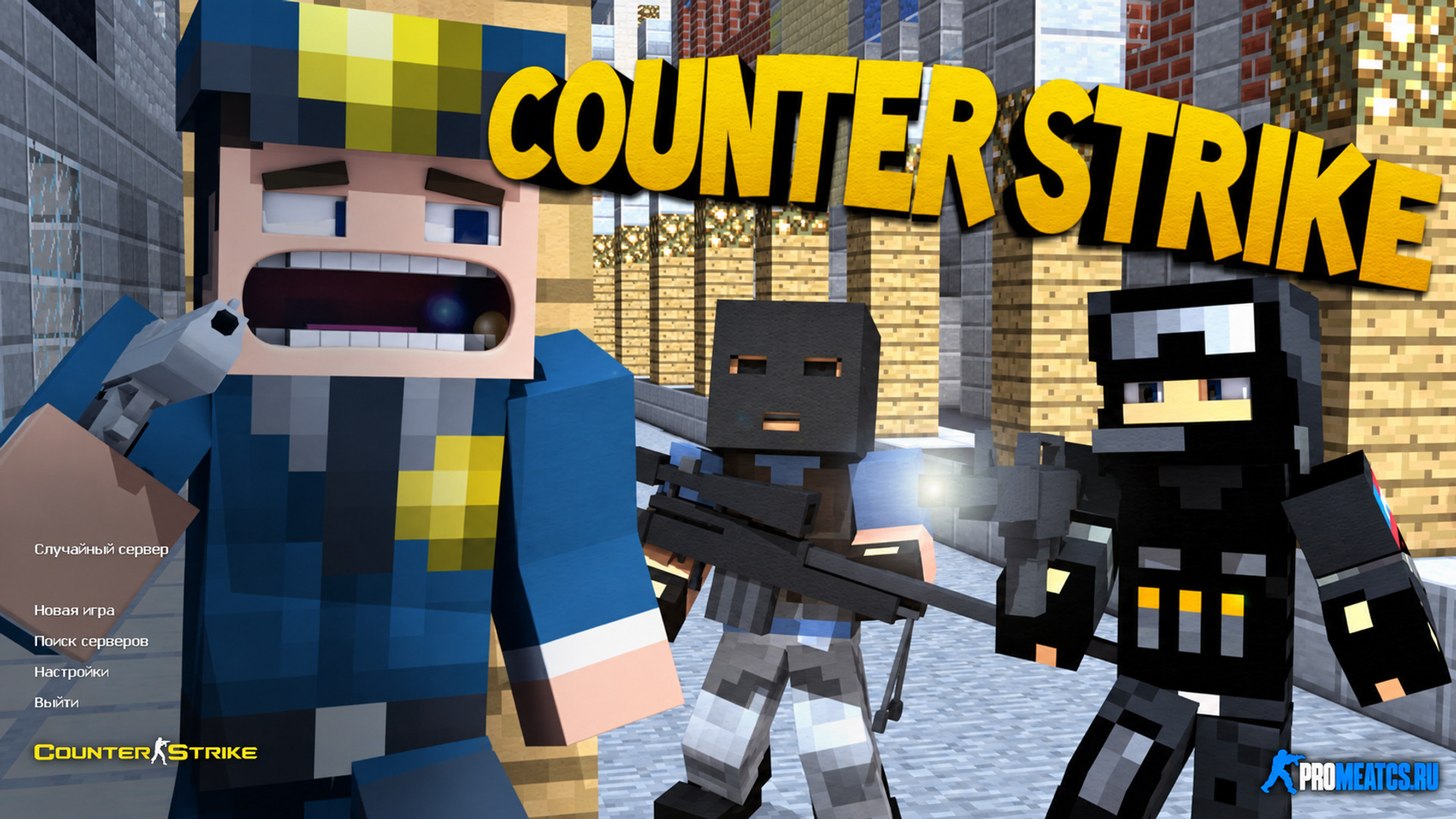 CS 1.6 Minecraft - КС 1.6 Майнкрафт сборка — скриншот 1