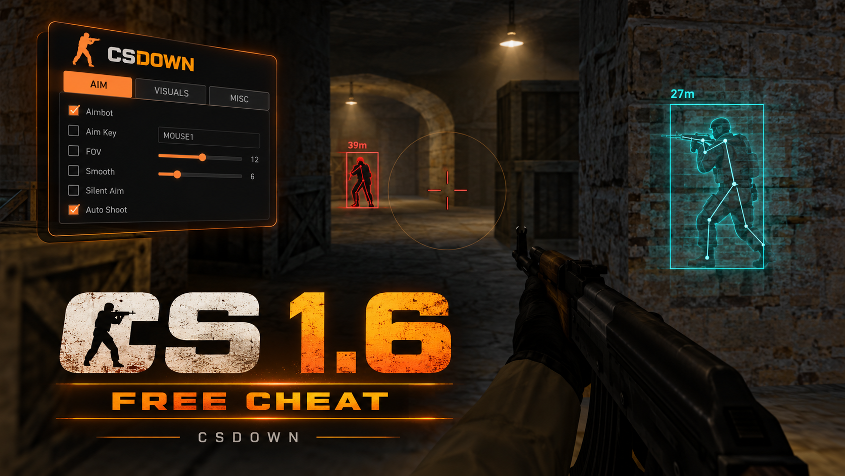 CS 1.6 Free Arsenal — Боуи, Rave и Ночной кошмар — скриншот 1