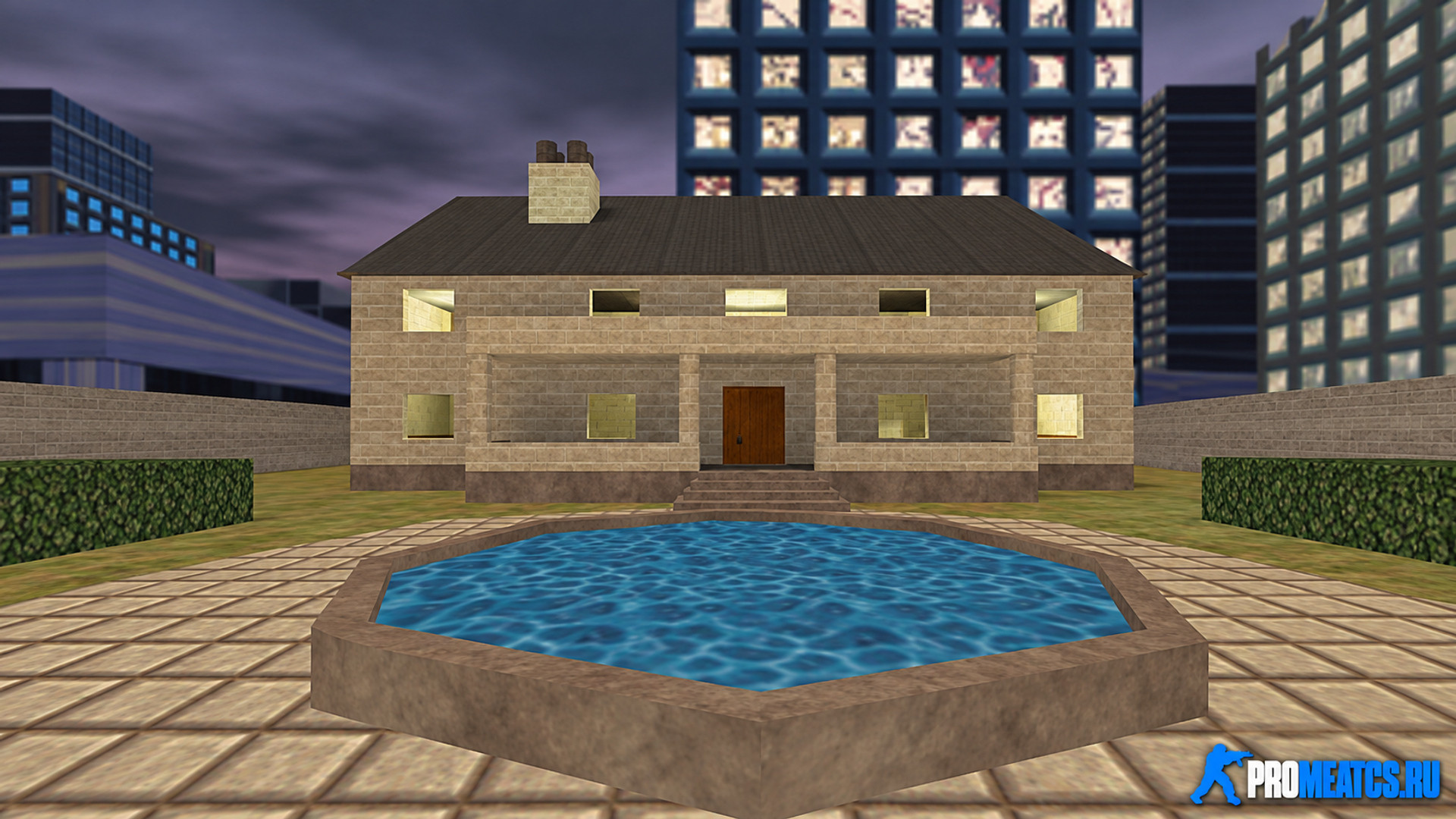 Карта «cs_mansion» для CS 1.6 — скриншот 1