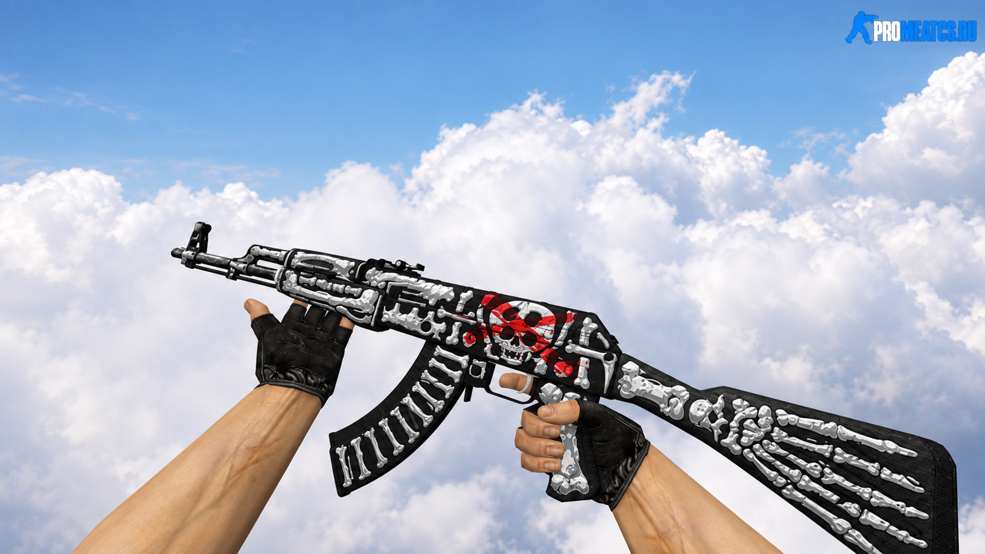 Скин «AK-47 Bone Hunter» для CS 1.6