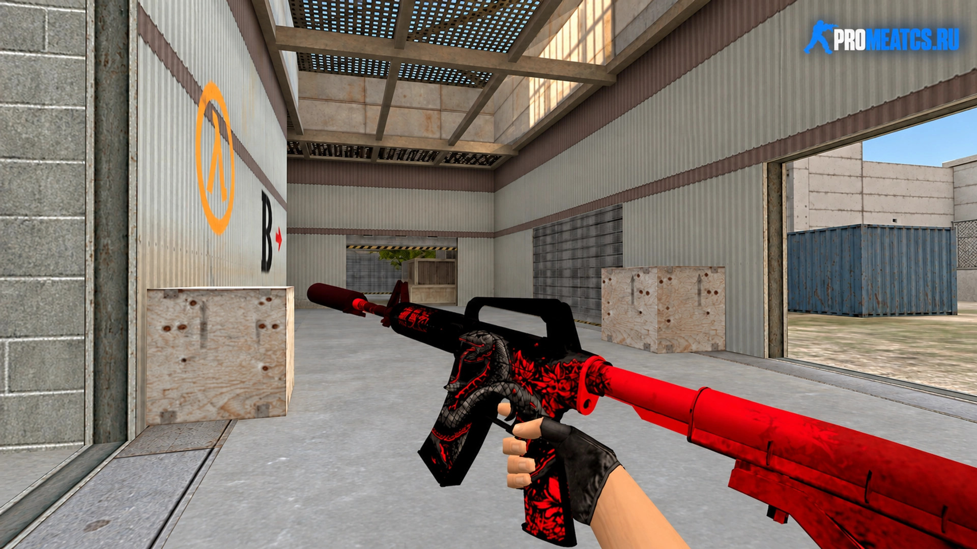 Модель M4A1 «Black Death» для CS 1.6