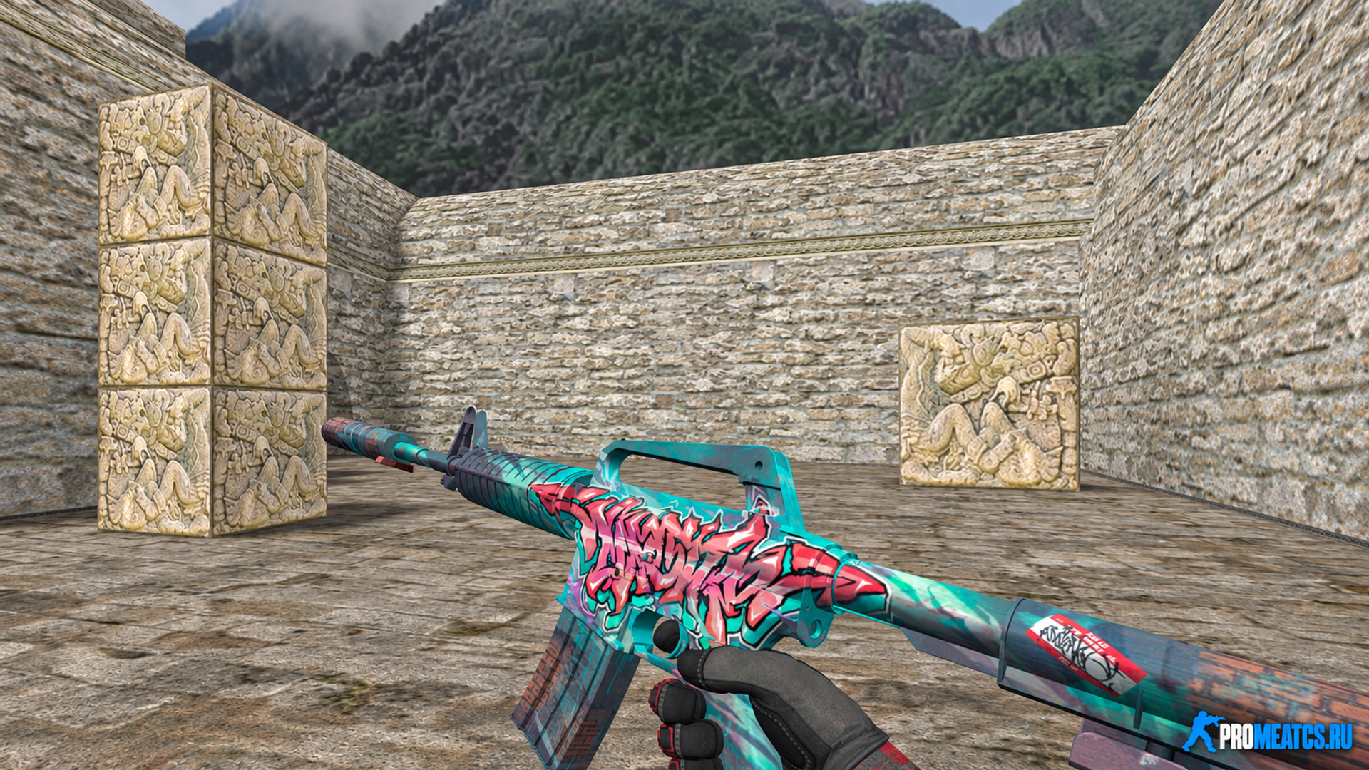 Модель HD M4A1-s EL Maestro de Graffiti для CS 1.6