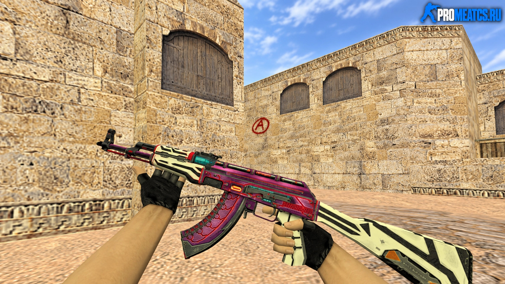 Модель AK-47 «Кибервоин» для CS 1.6