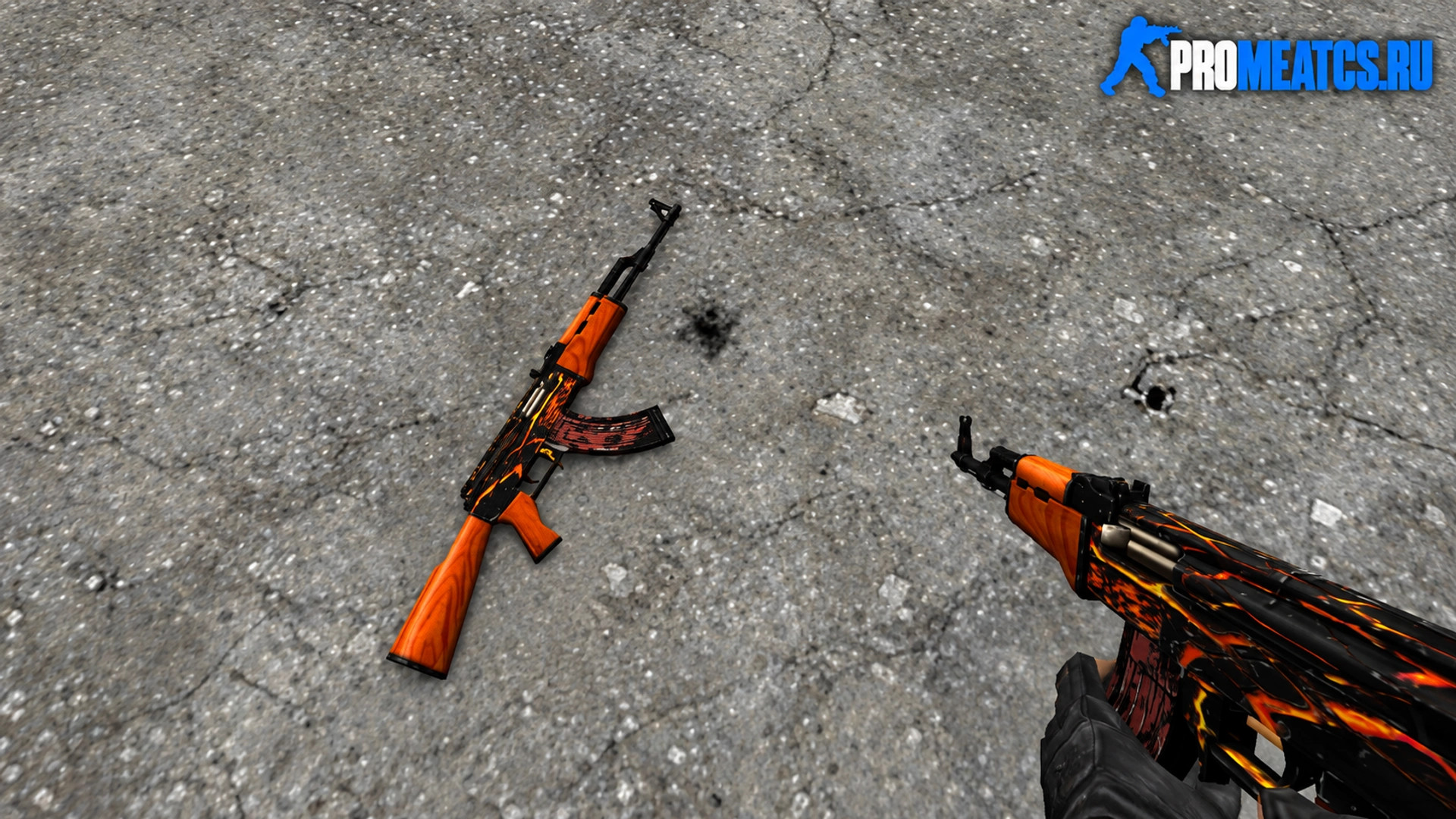 Модель AK-47 «Огонь» для CS 1.6