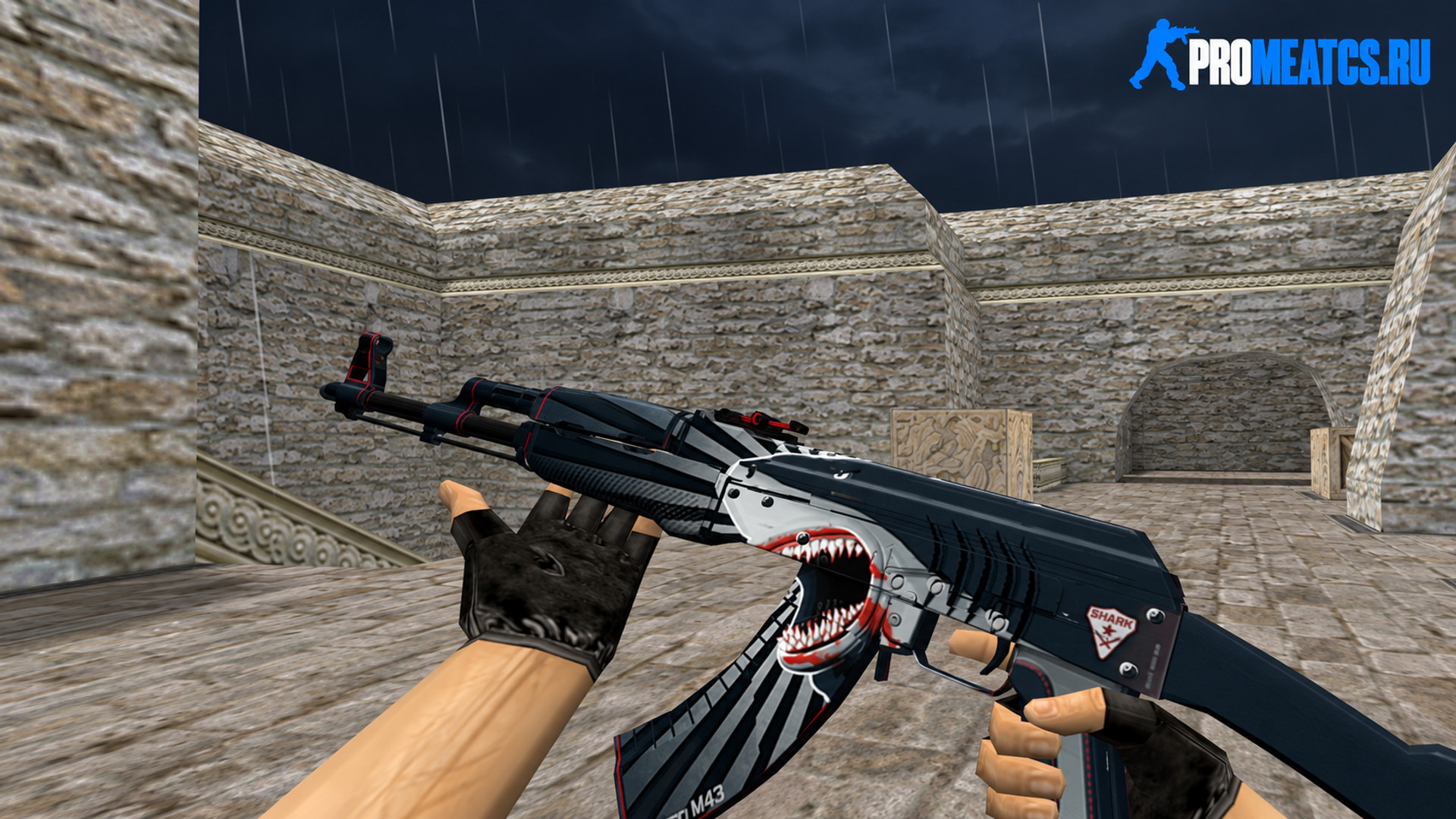 Модель AK-47 «Shark Attack» для CS 1.6