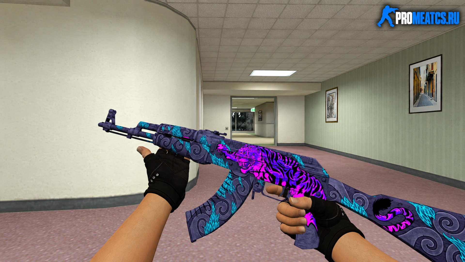 Модель AK-47 «Удар тигра» для CS 1.6
