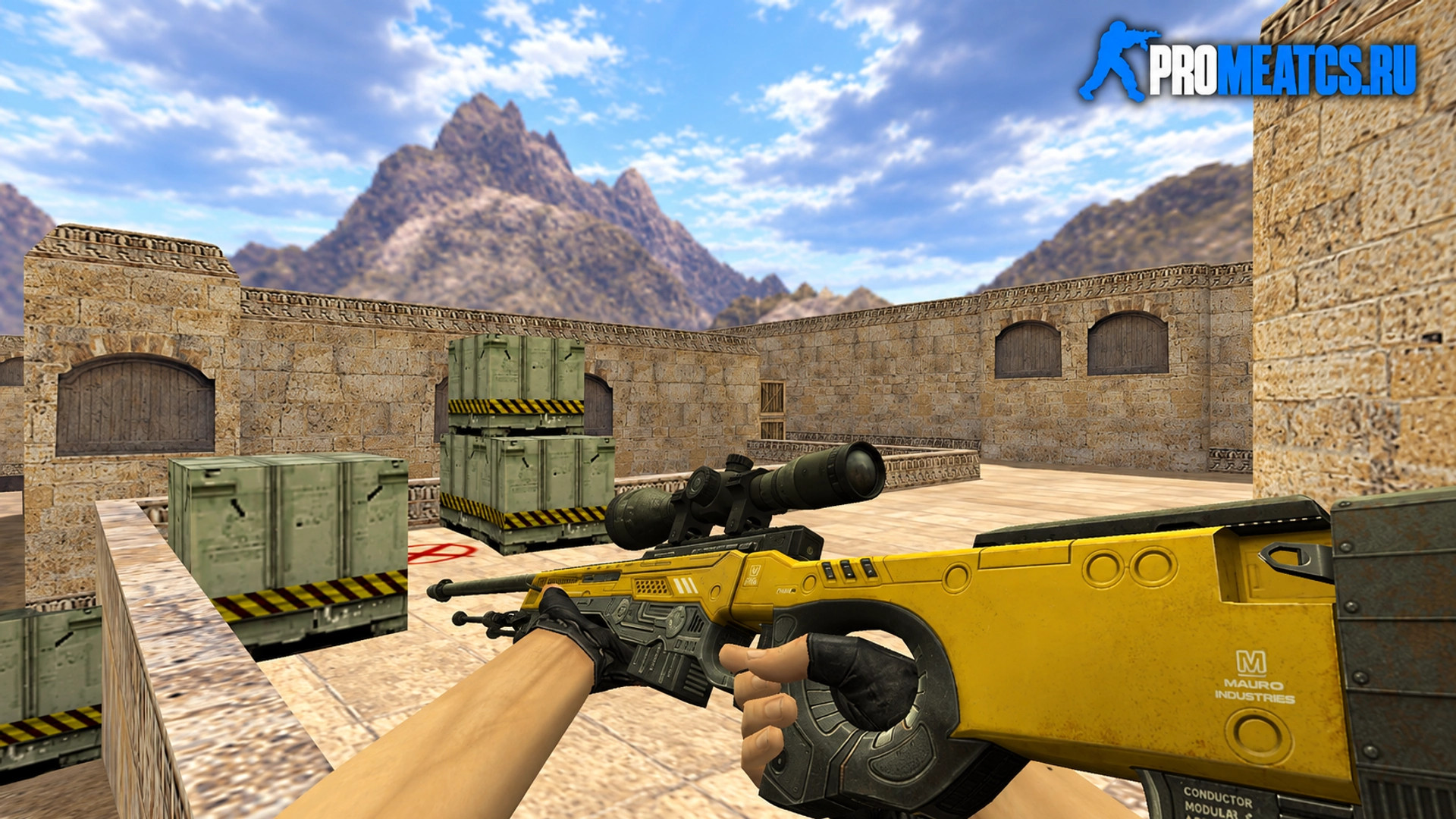 Модель AWP «Уничтожитель Желтый» для CS 1.6