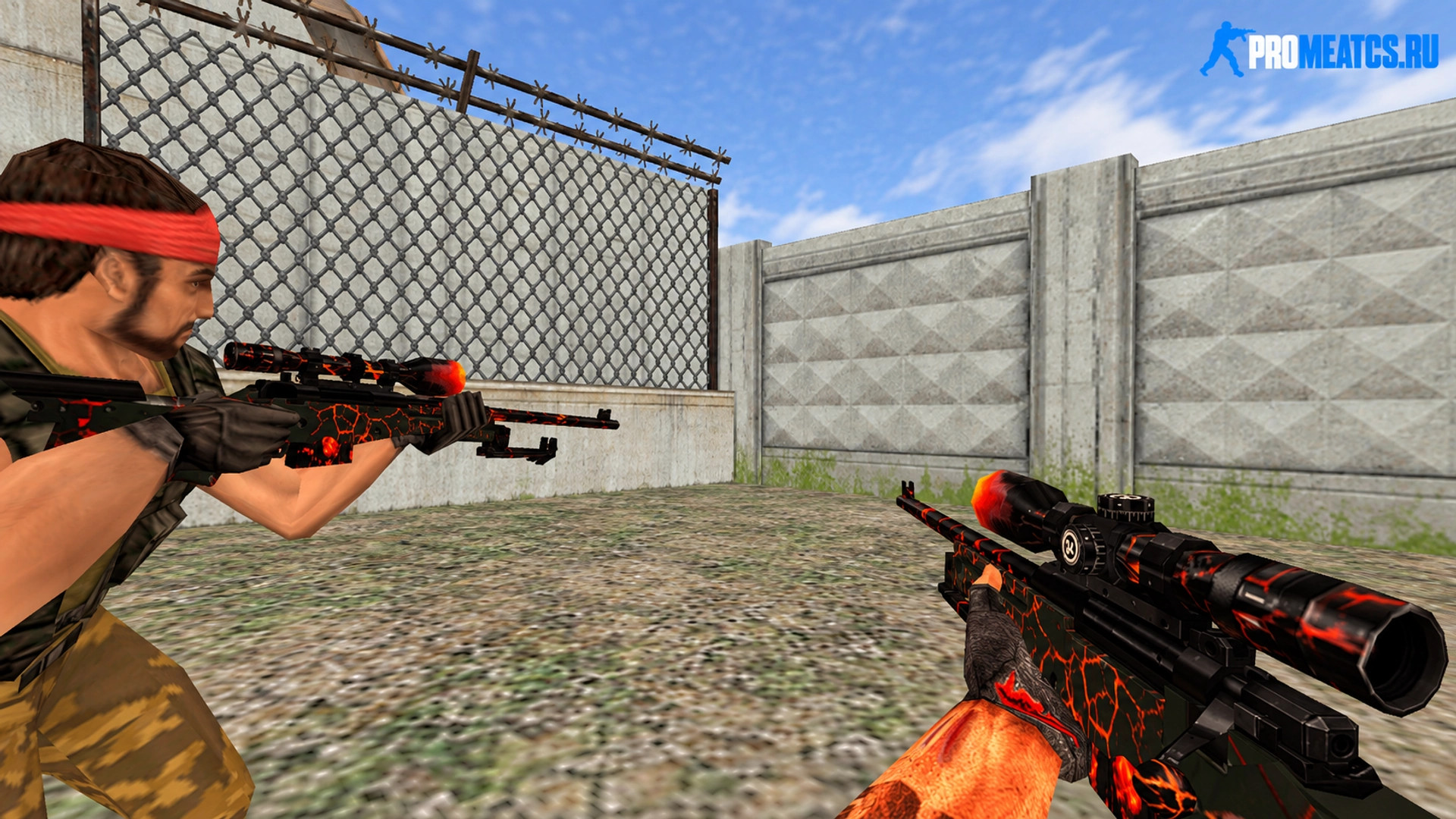 Модель «AWP Огонь» для CS 1.6
