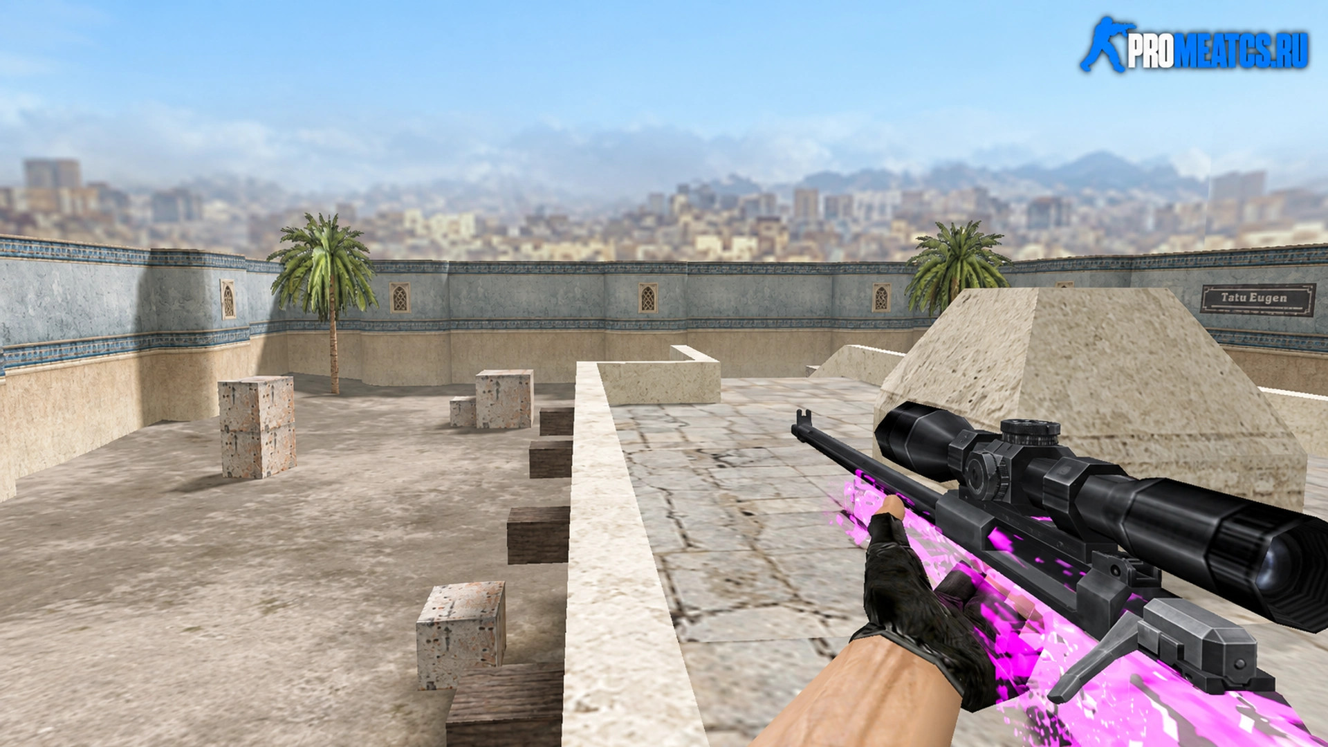 Модель AWP «Розовое безумие» для CS 1.6