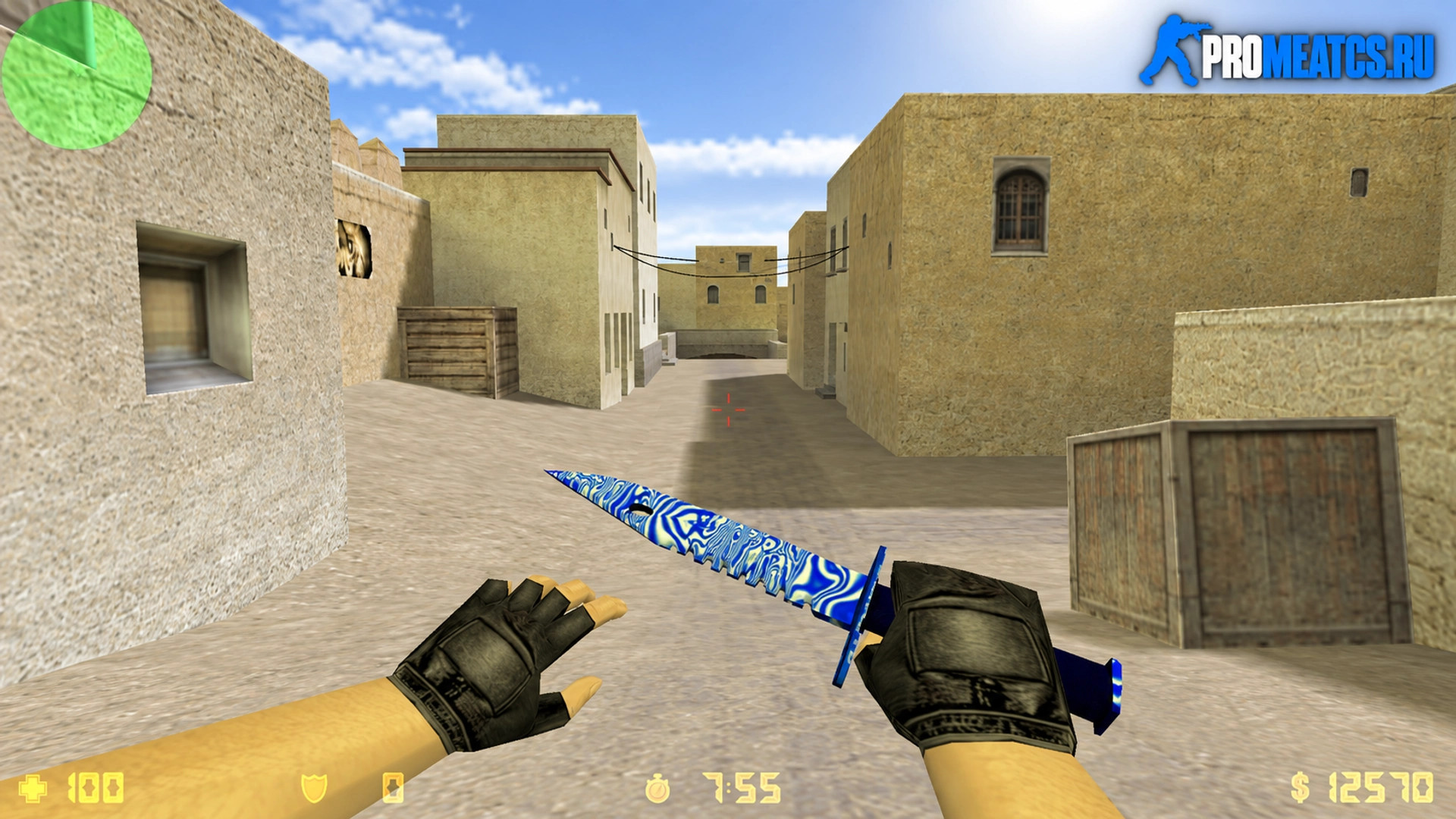 Модель Штык-нож «Steel Blue» для CS 1.6