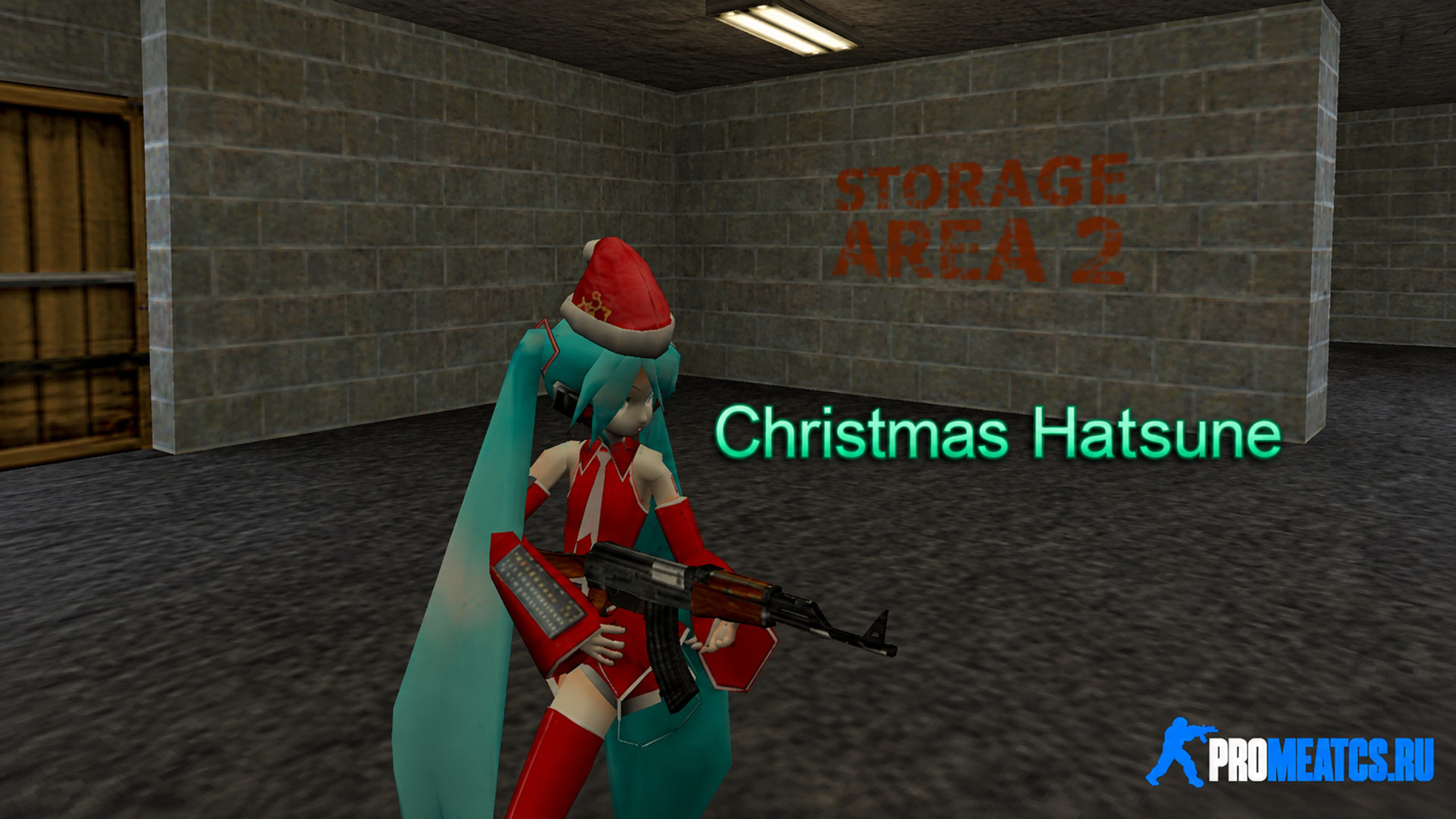 Модель Christmas Hatsune для CS 1.6