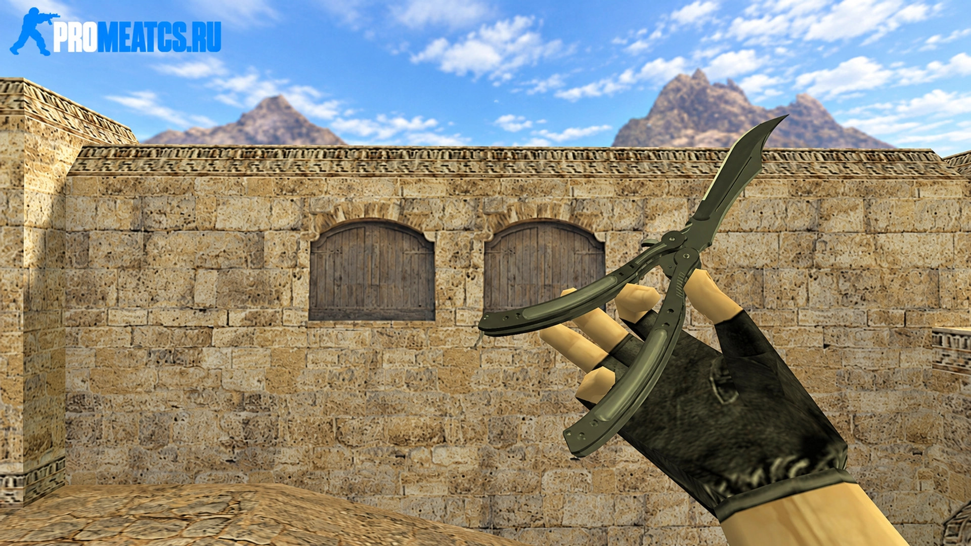 Модель Нож-бабочка «Ночь» для CS 1.6