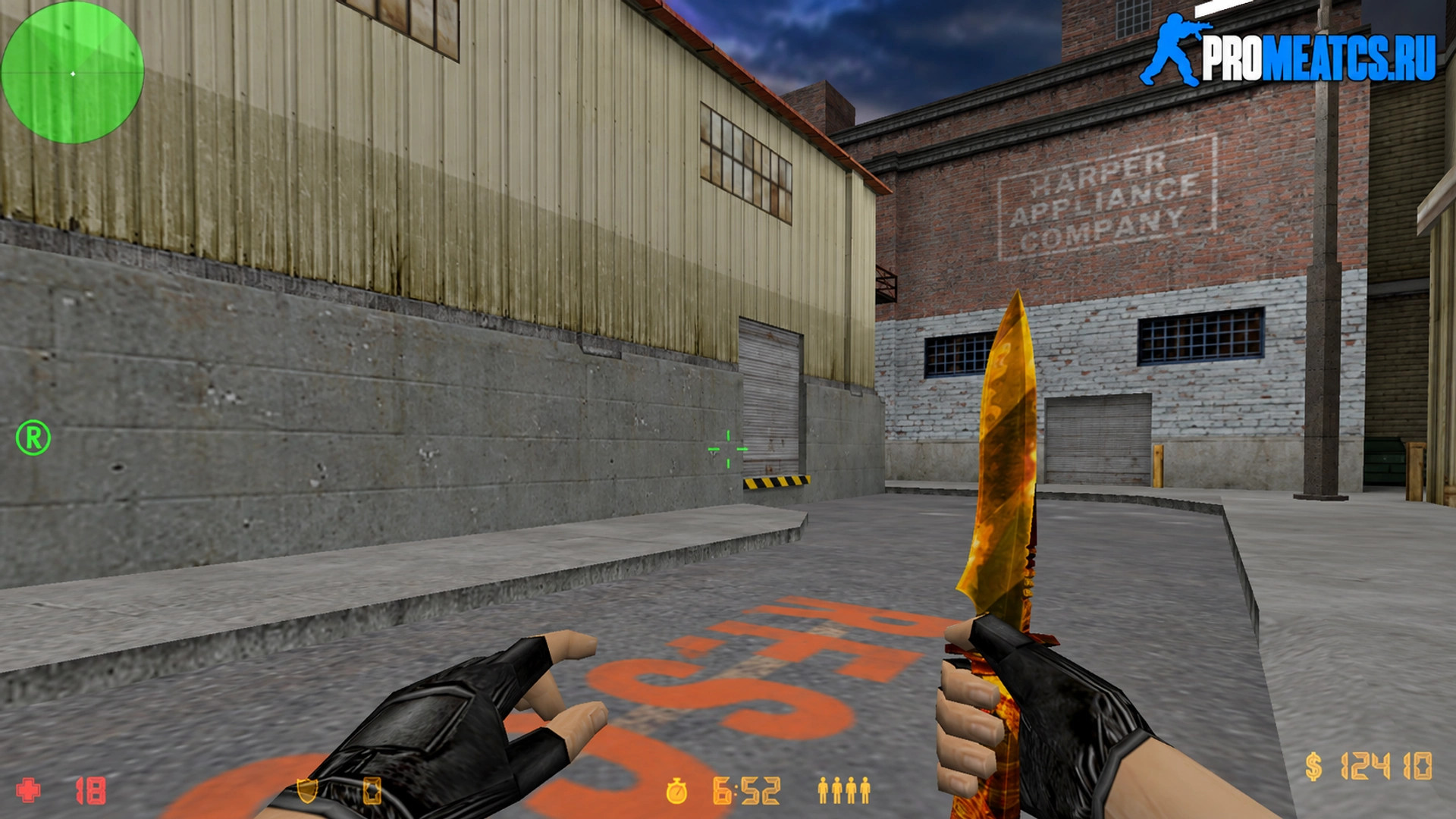 Модель ножа «Gold dangerous» для CS 1.6
