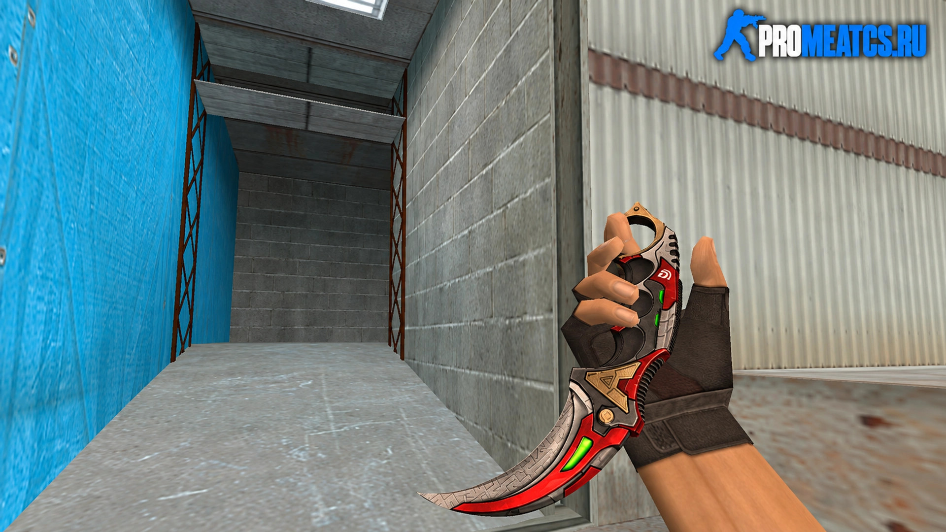 Модель ножа Karambit «Cyberium» для CS 1.6
